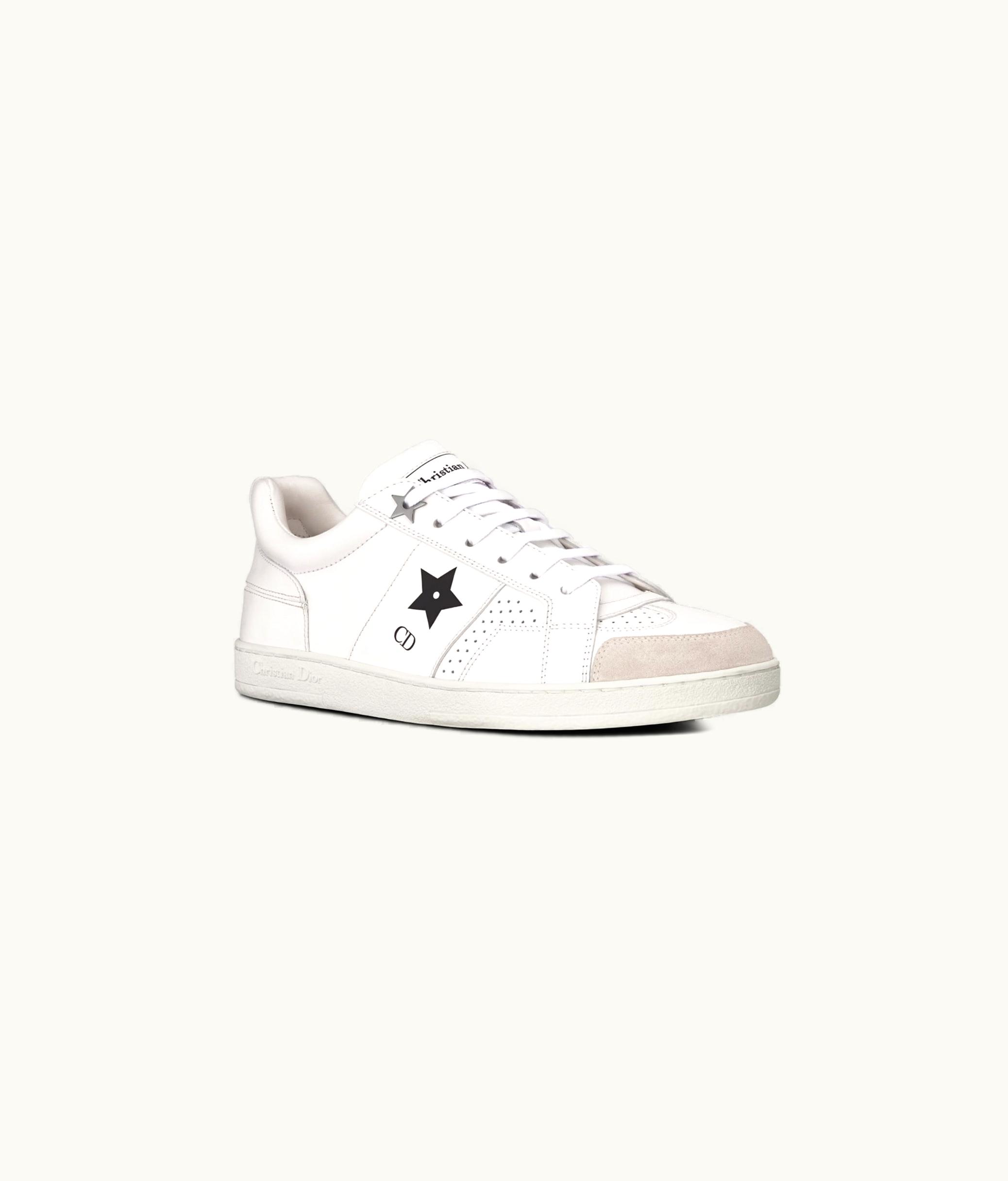 Dior Dior Star Sneaker - White Calfskin and Suede Luxury Sneaker