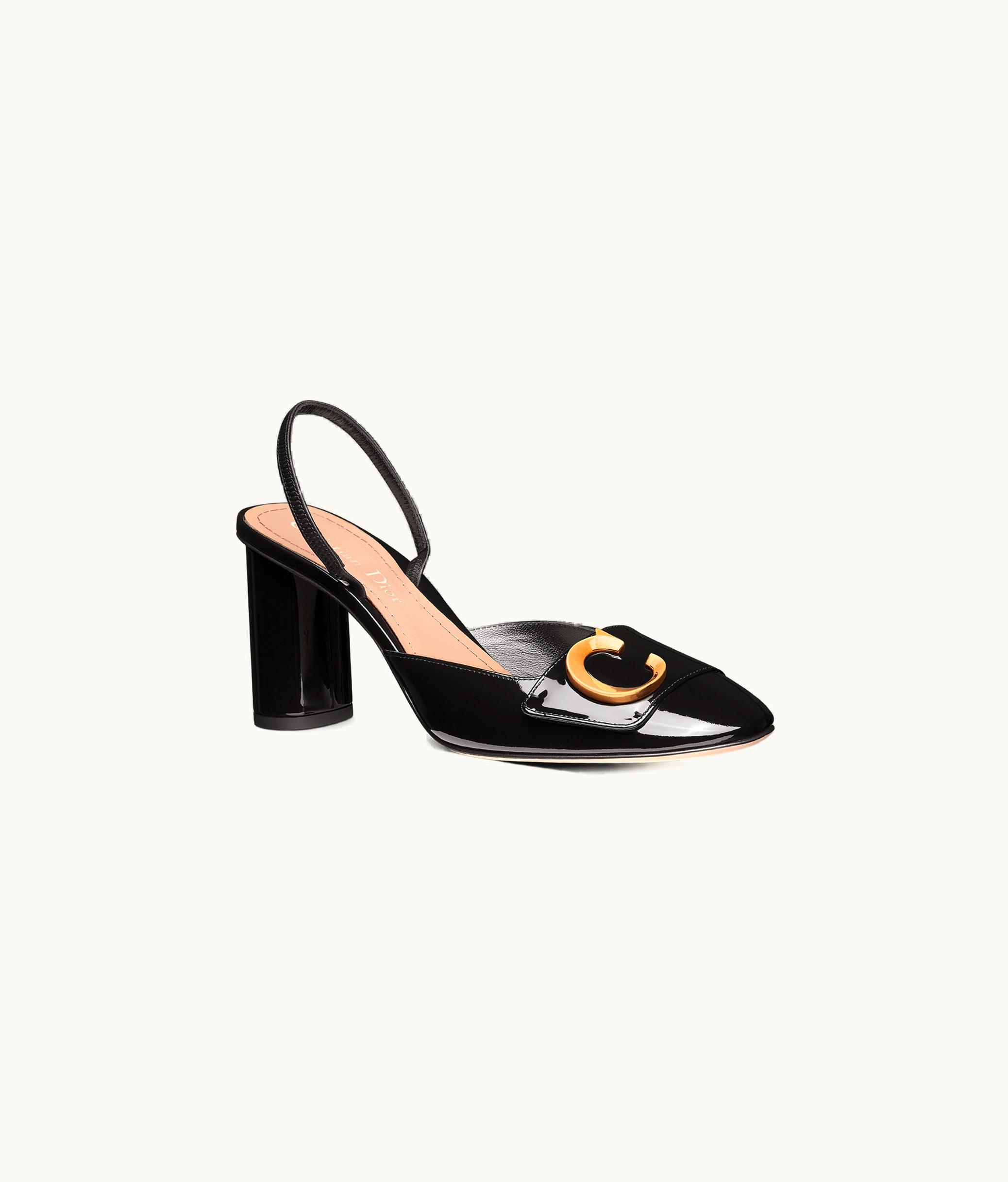 Dior C'est Dior Slingback Pump - Black Patent Calfskin