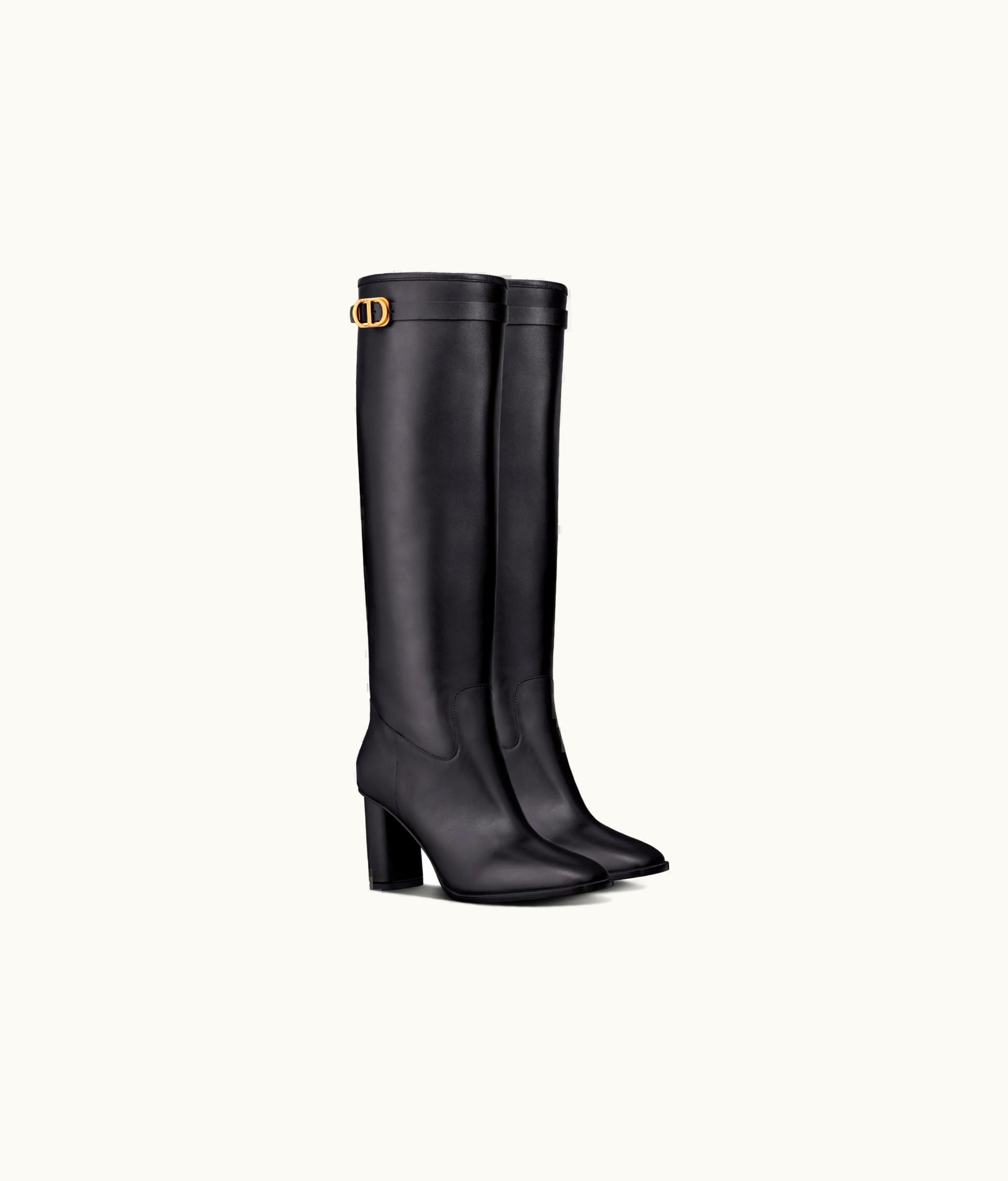 Dior Dior Empreinte Heeled Boot - Black Calfskin