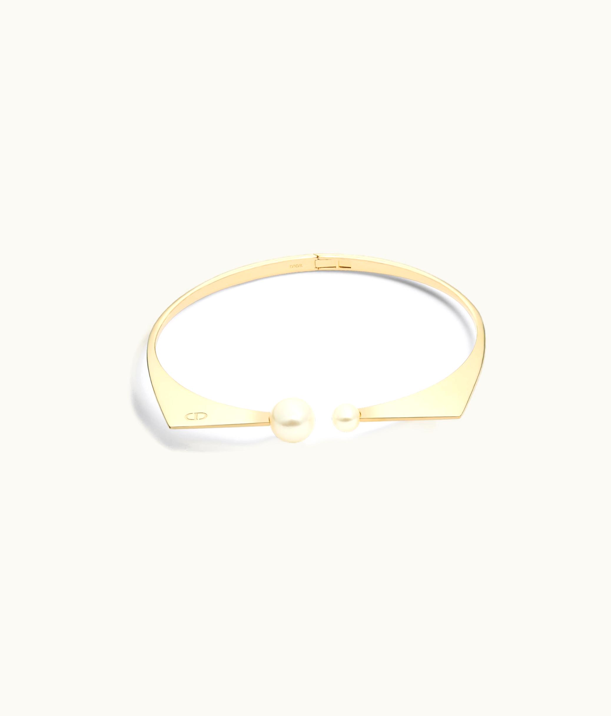 Dior Dior Tribales New Look Necklace - Gold-Finish Metal And White Resin Pearls