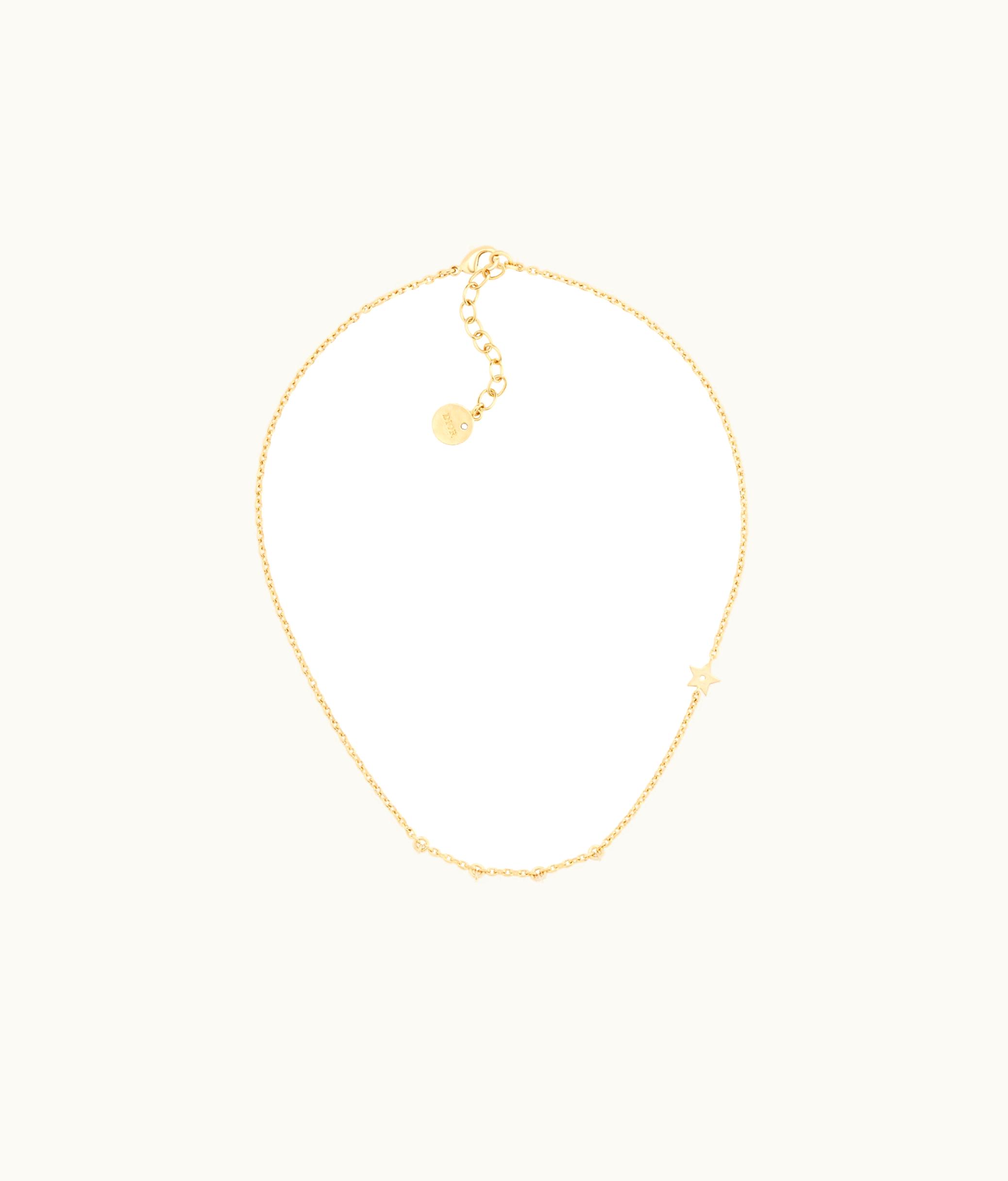 Dior Dior Dio(r)evolution Necklace - Gold-Finish Metal And White Crystals