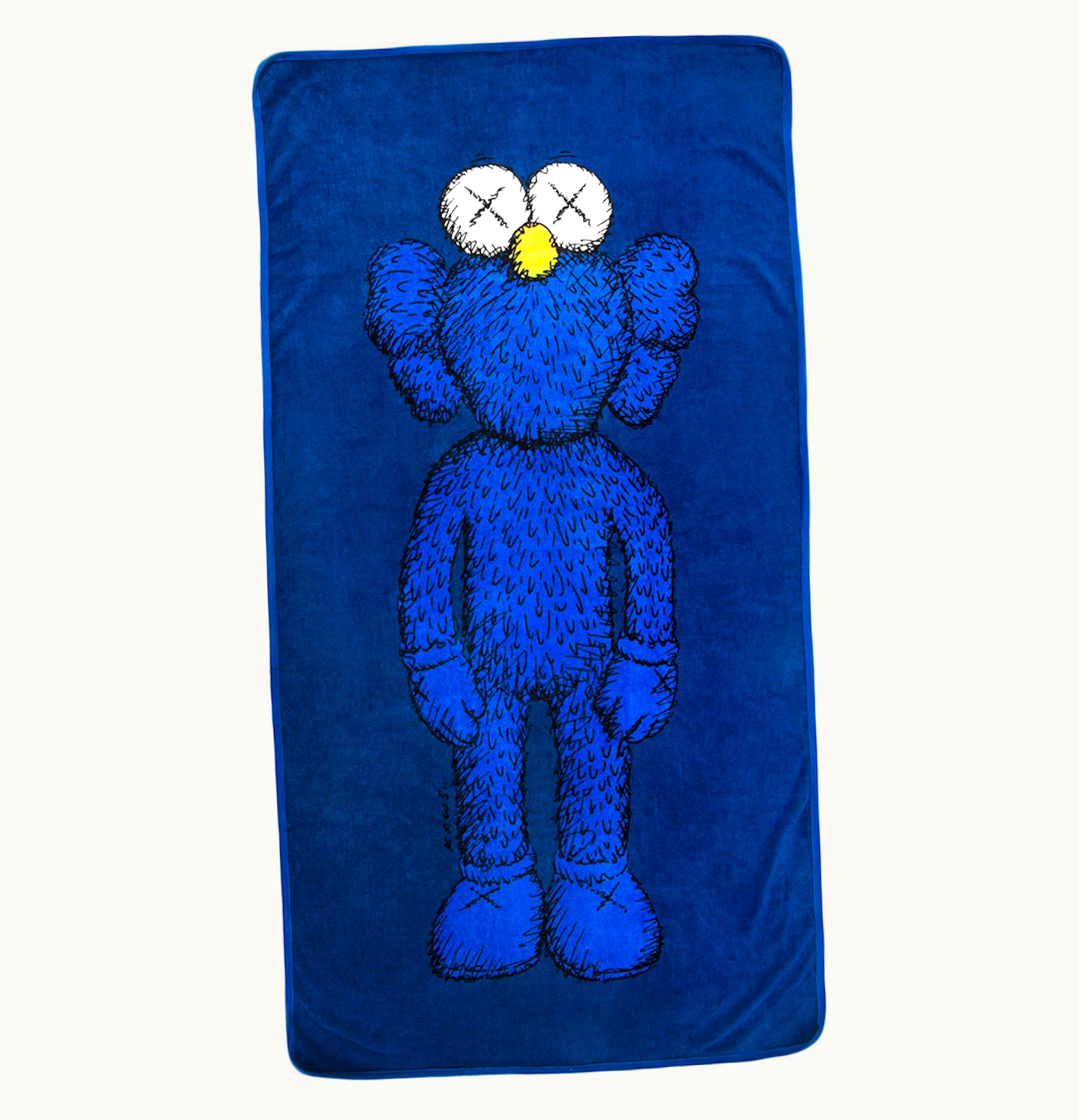 KAWS Kaws BFF Beach Towel Navy