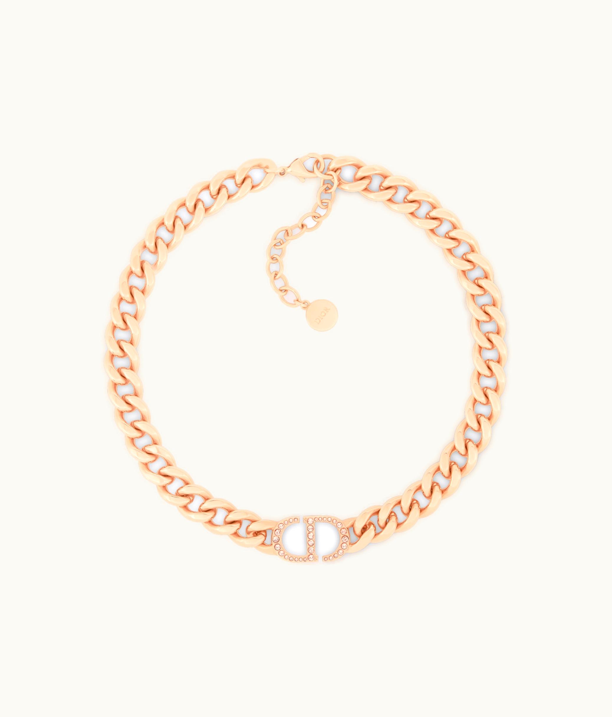 Dior Dior 30 Montaigne Necklace - Pink-Finish Metal And Pink Crystals