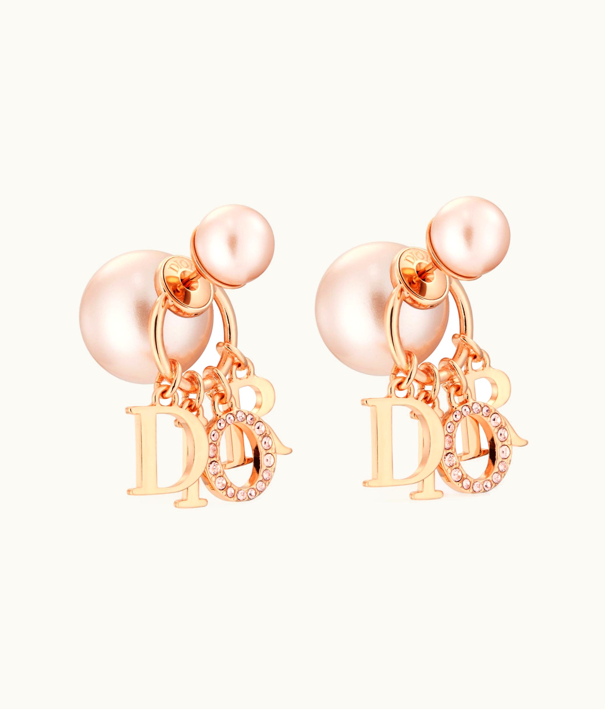 Dior Dior Tribales D.I.O.R. Pink Earrings