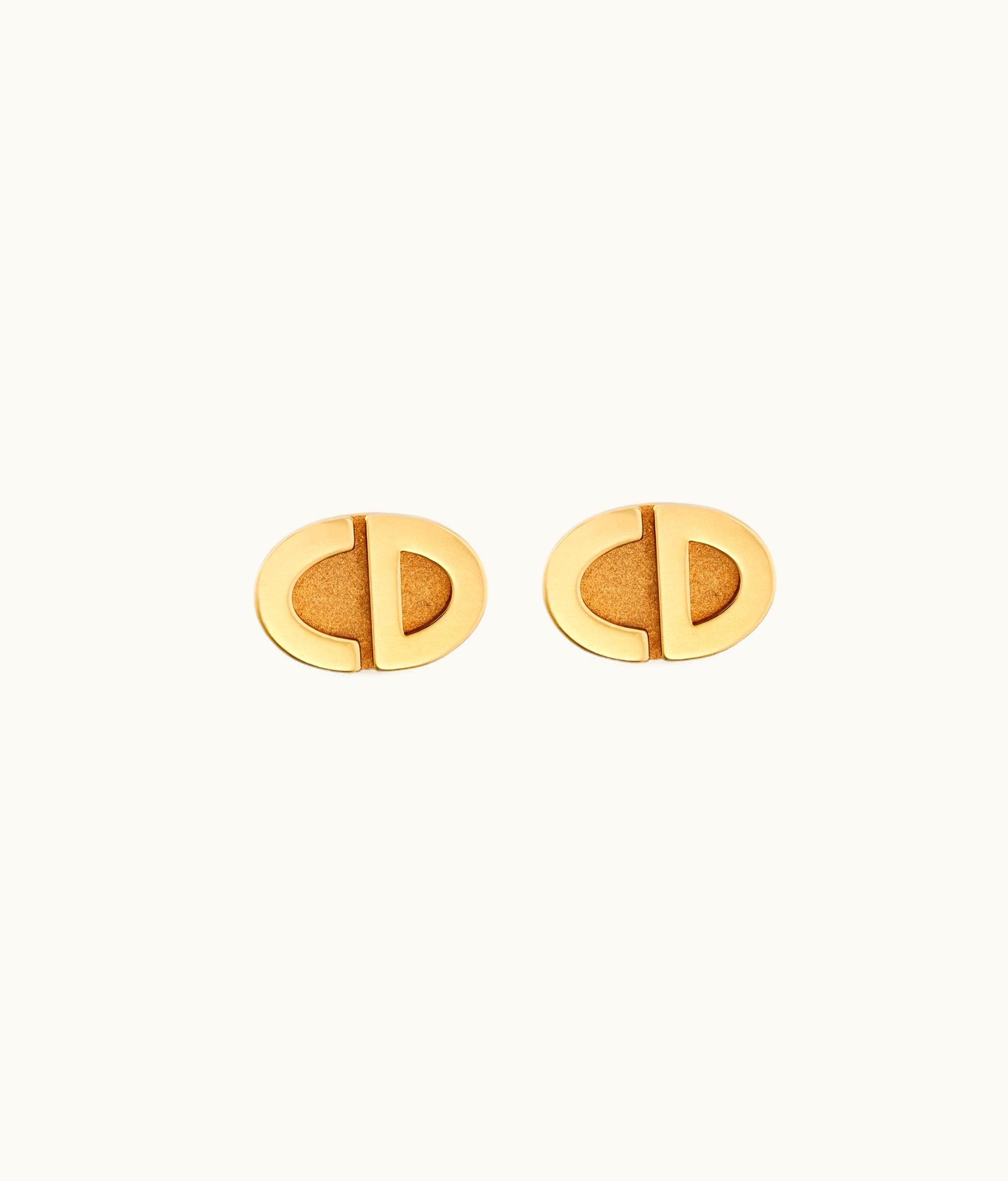 Dior Forever Dior Stud Earrings - Gold-Finish Metal