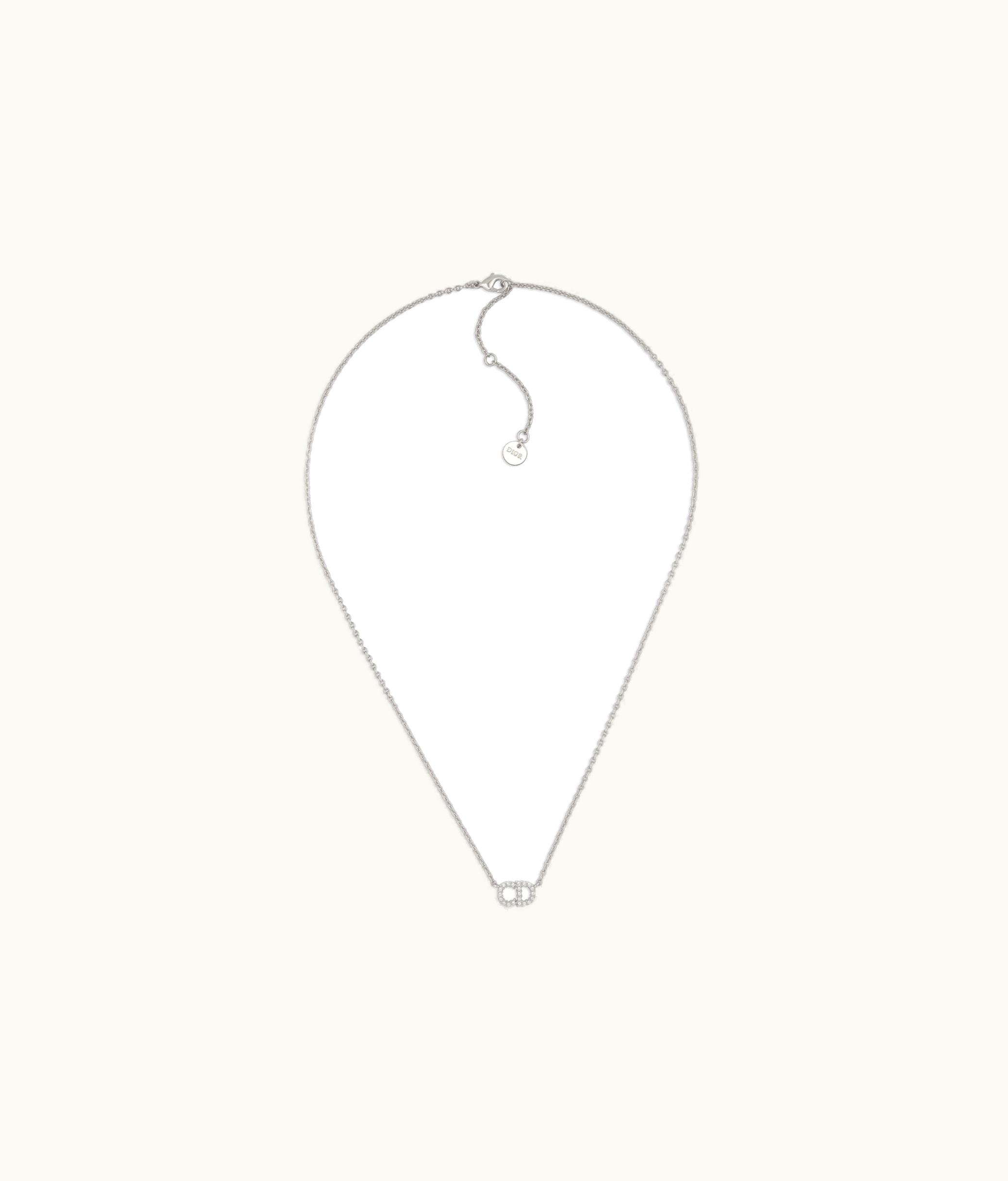 Dior Dior Clair D Lune Necklace - Silver-Finish Metal With White Crystals