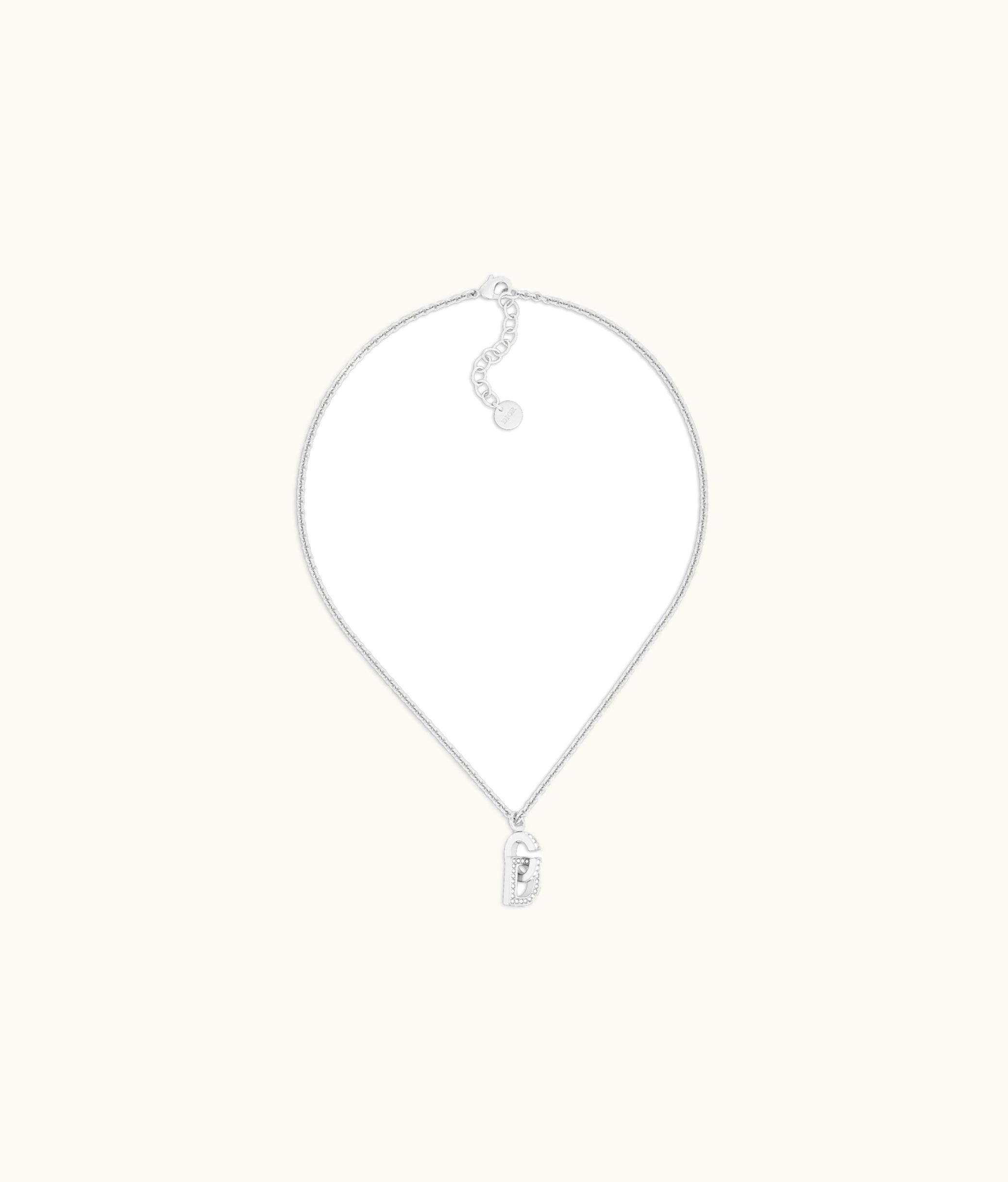 Dior Dior CD Lock Necklace - Silver-Finish Metal And Silver-Tone Crystals