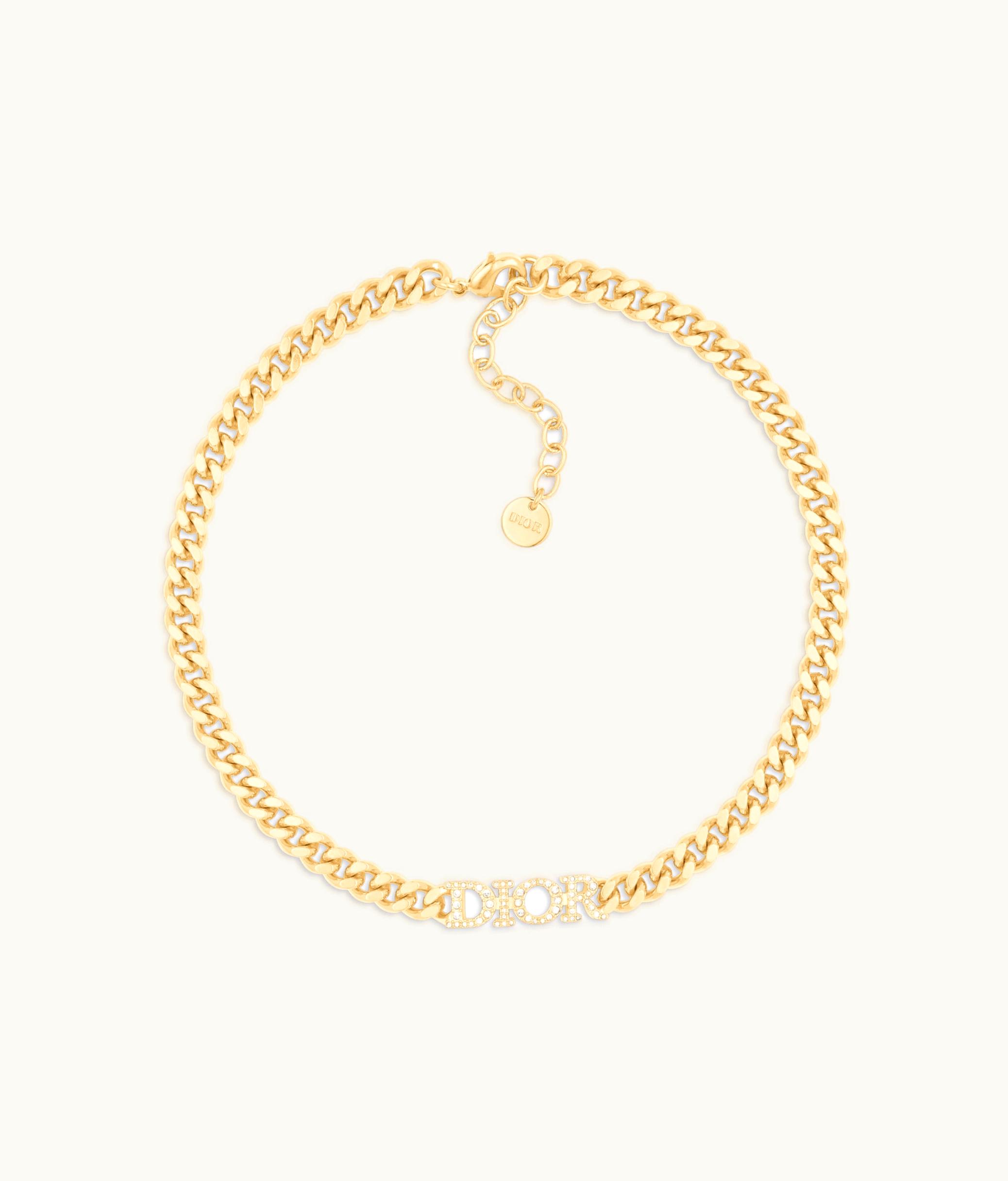 Dior Dior Dio(r)evolution Choker - Gold-Finish Metal And White Crystals