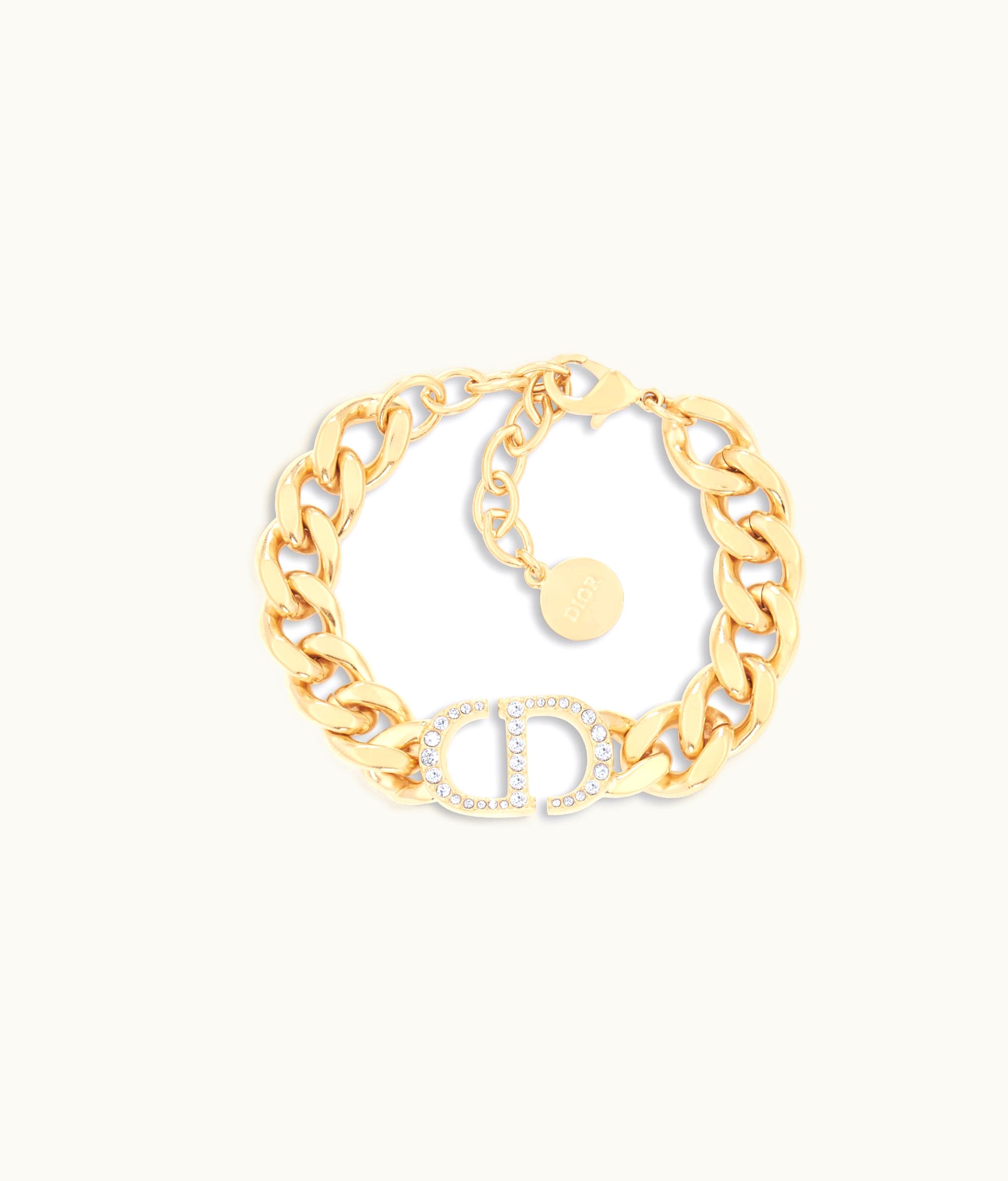 Dior Dior 30 Montaigne Bracelet - Gold-Finish Metal And Silver-Tone Crystals