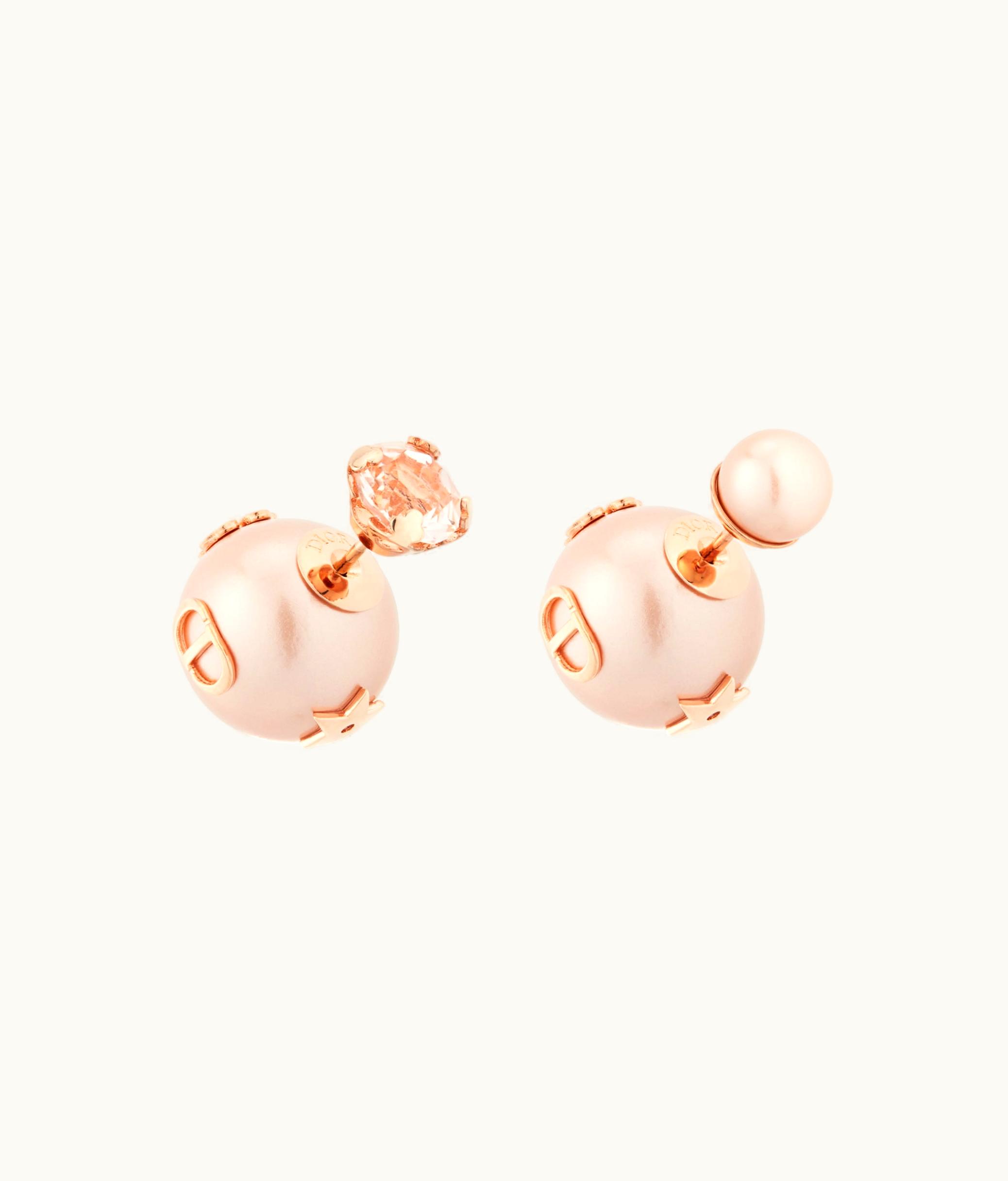 Dior Dior Tribales Earrings - Pink-Finish Metal With Pink Resin Pearls And A Pink Crystal