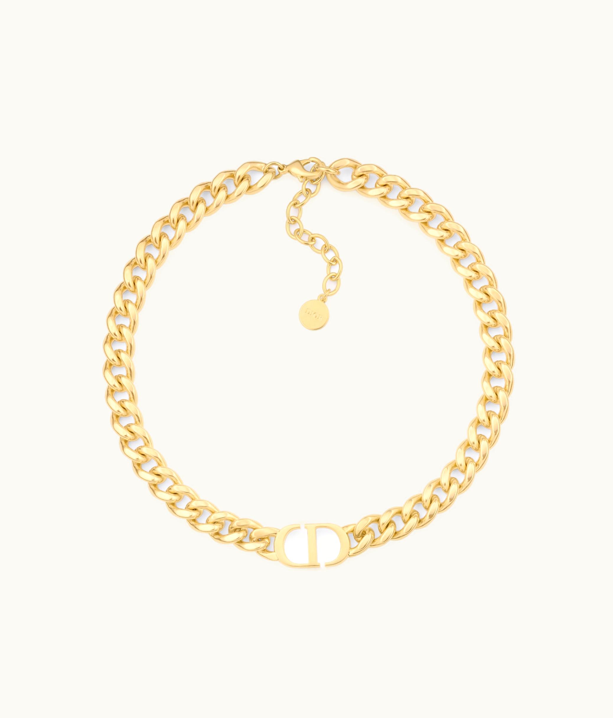 Dior Dior 30 Montaigne CD Signature Choker - Gold-Finish Metal