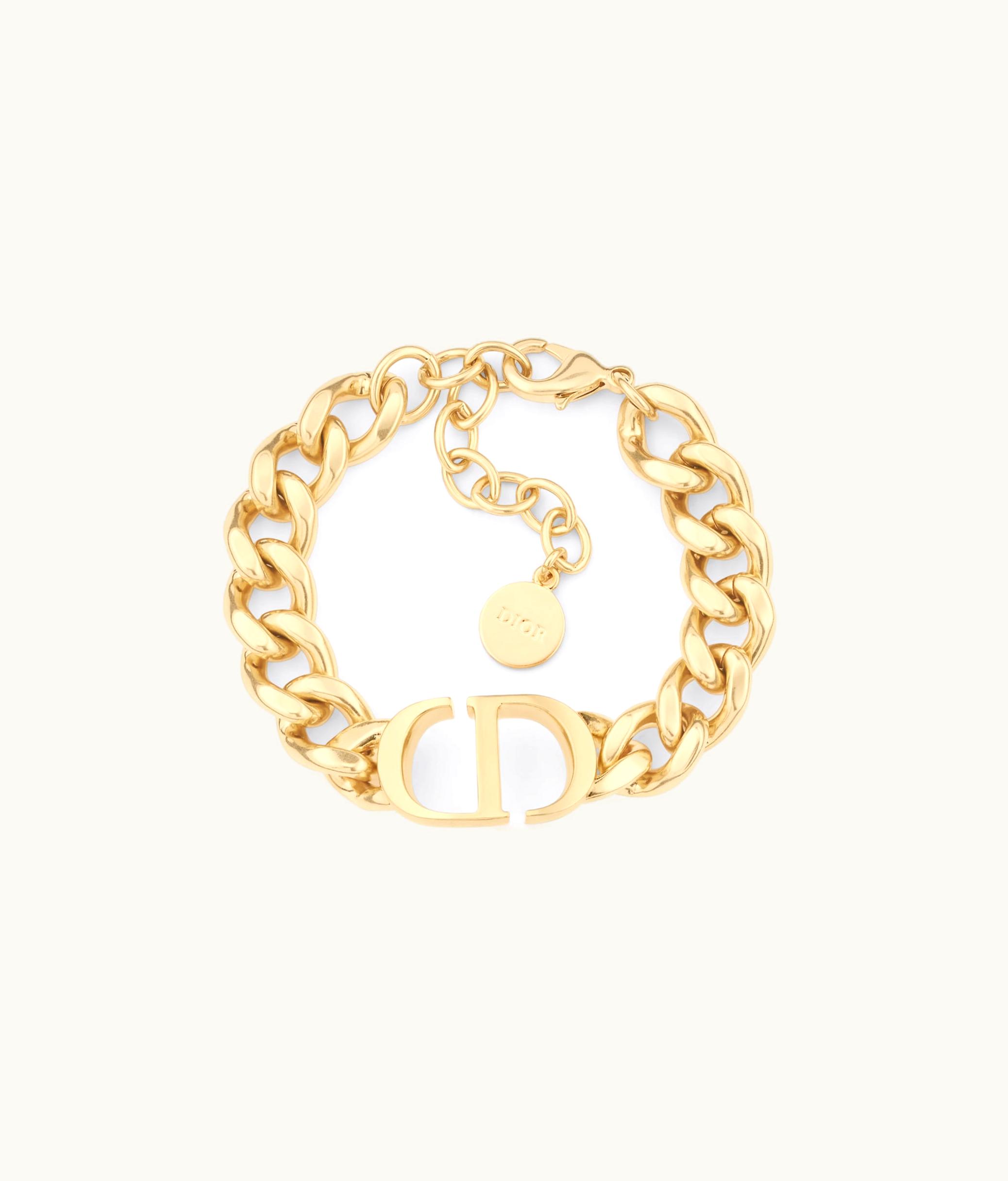 Dior Dior 30 Montaigne Gold-Finish Metal Link Bracelet