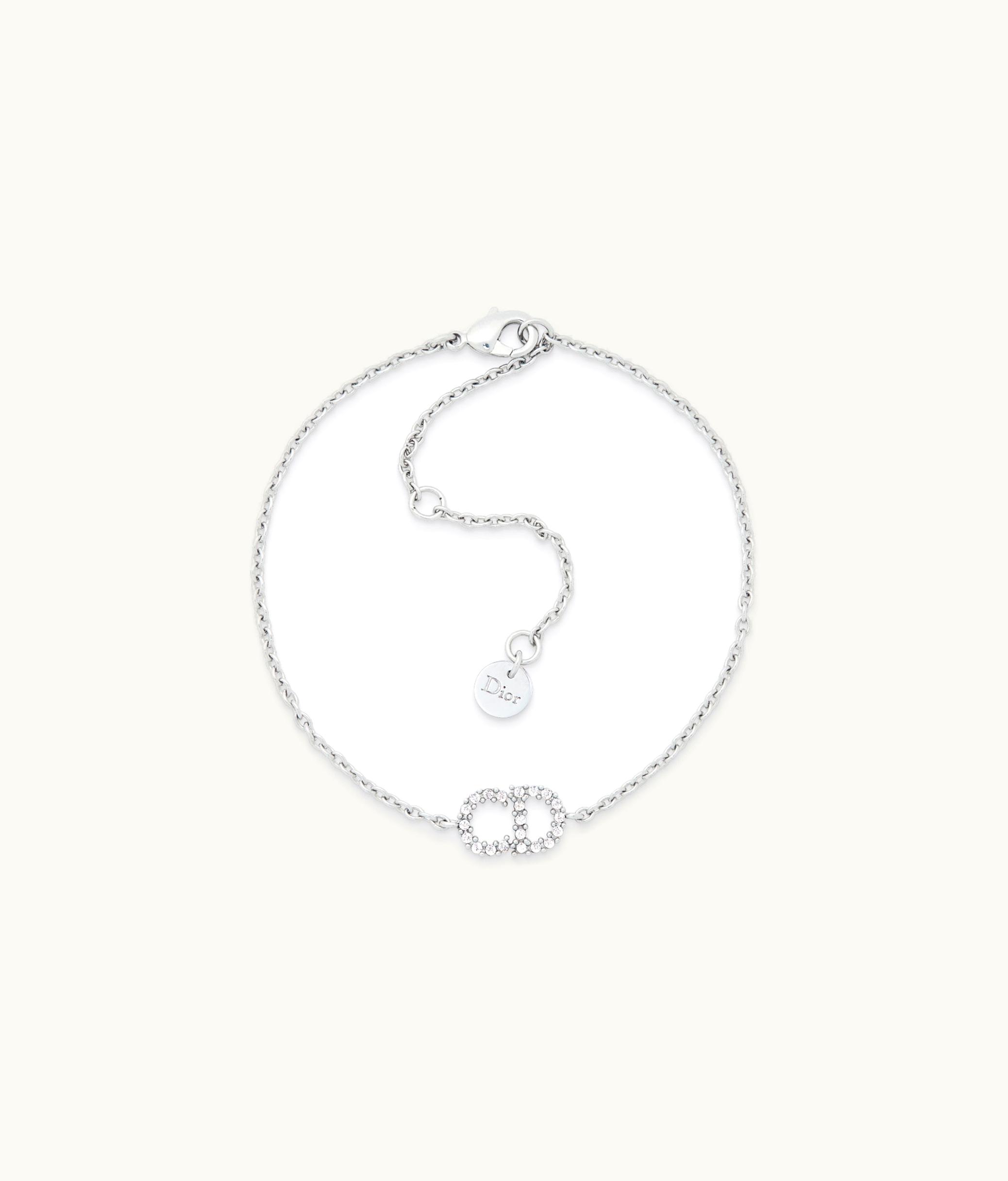 Dior Dior Clair D Lune Bracelet - Silver-Finish Metal With White Crystals