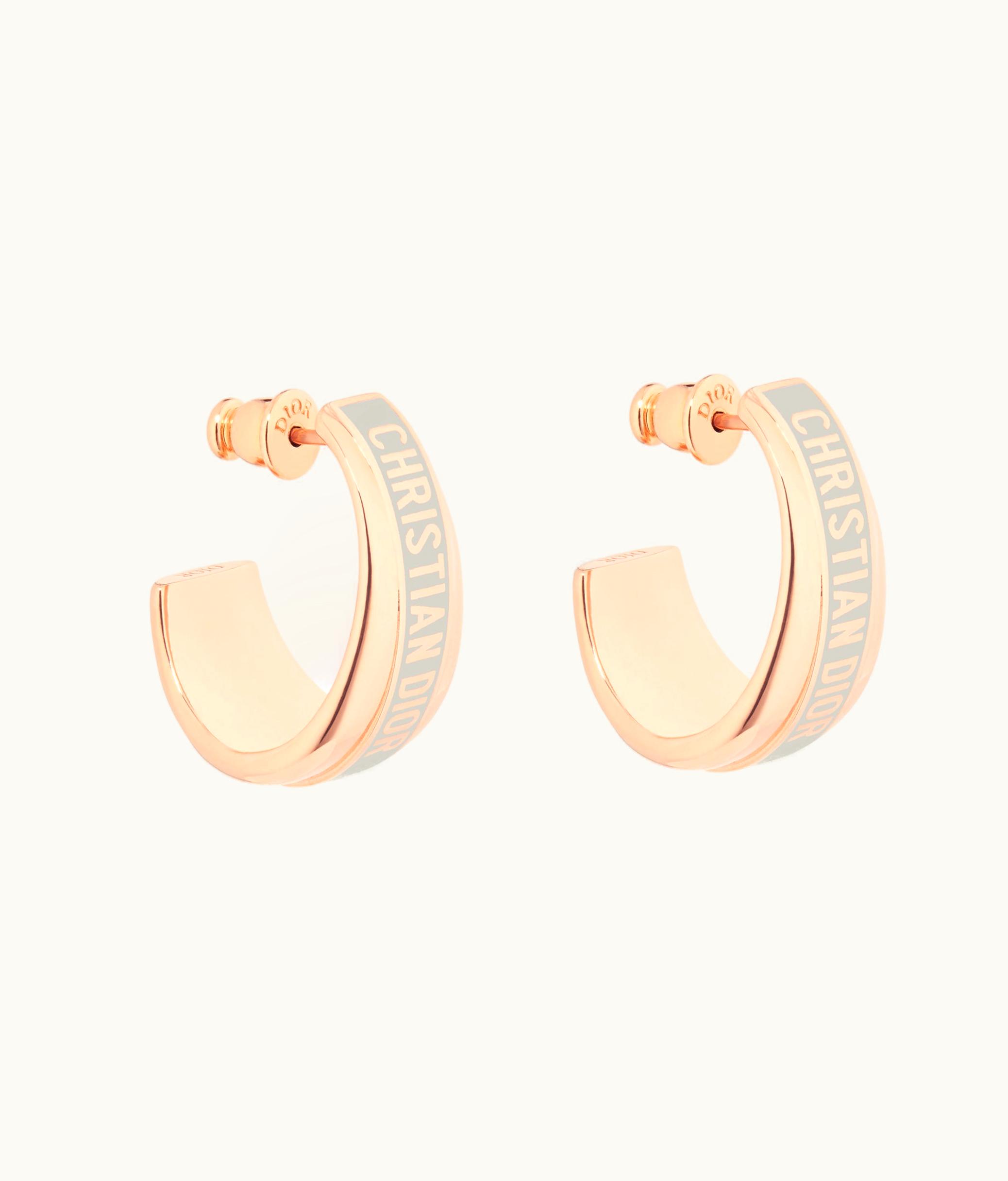 Dior Dior Code Earrings - Pink-Finish Metal And Placid Blue Lacquer