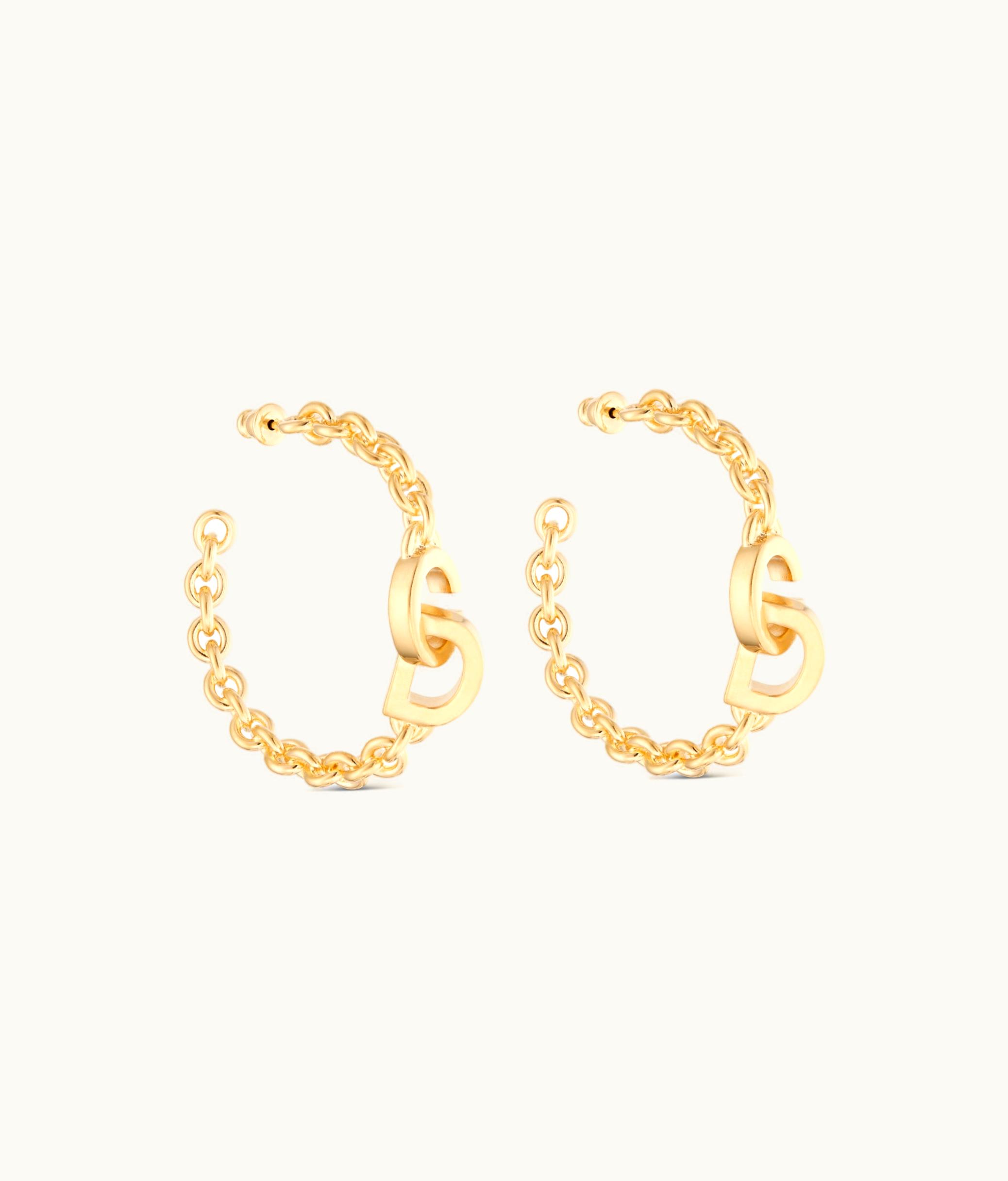 Dior Dior CD Lock Earrings - Gold-Finish Metal - Luxe Gold Interlace Earrings