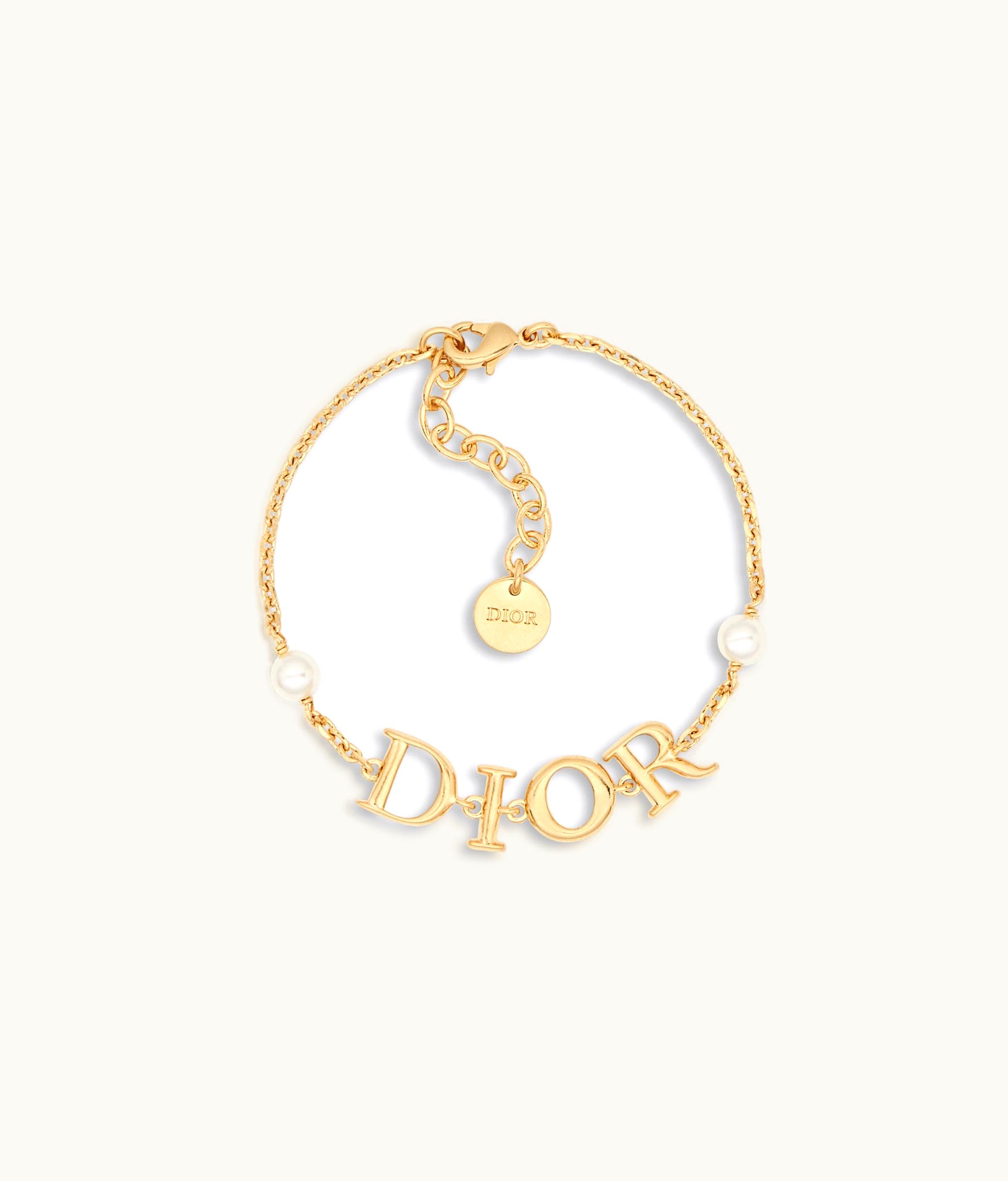 Dior Dior Dio(r)evolution Bracelet - Gold-Finish Metal And White Resin Pearls