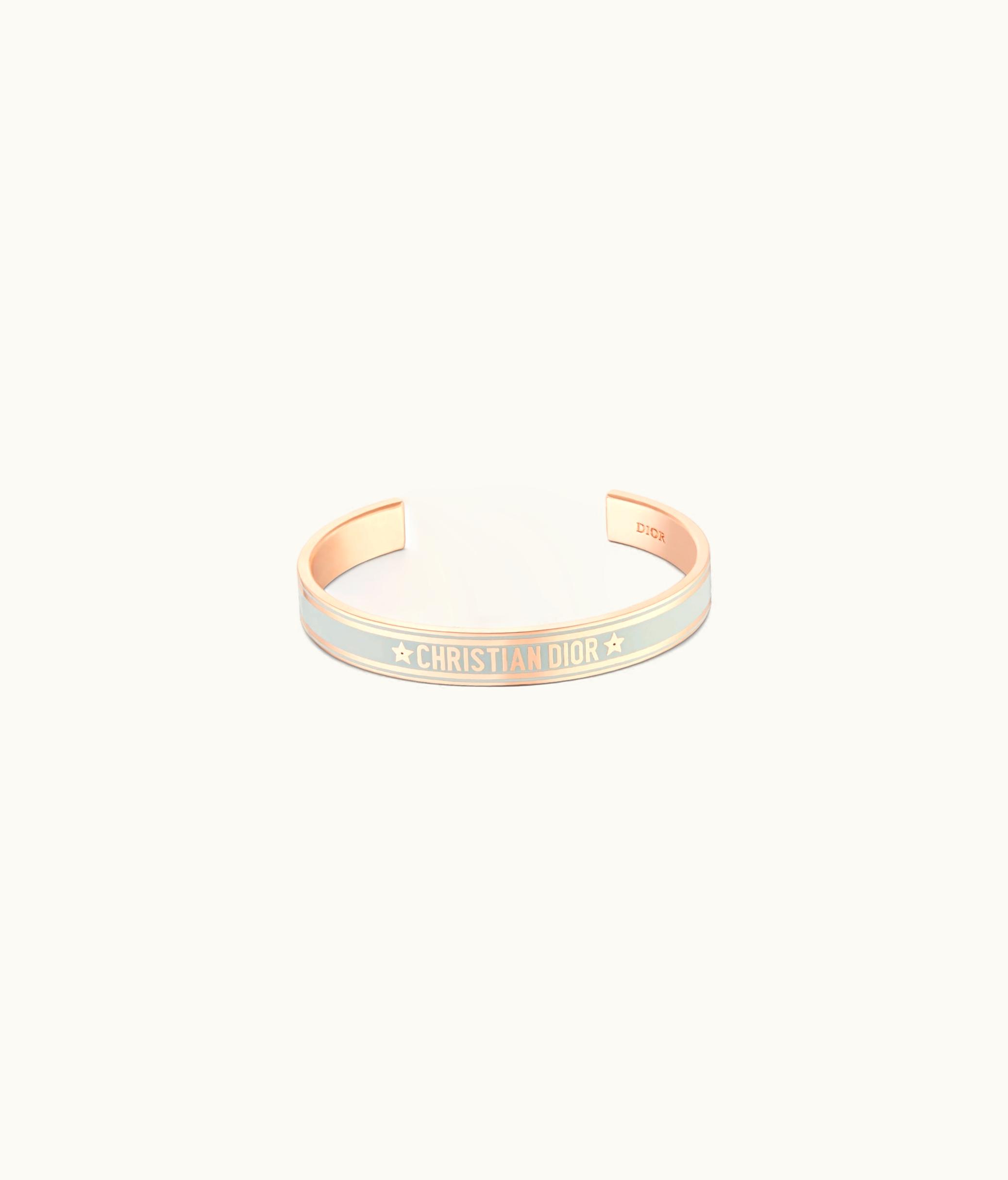 Dior Dior Code Bangle - Pink-Finish Metal And Placid Blue Lacquer