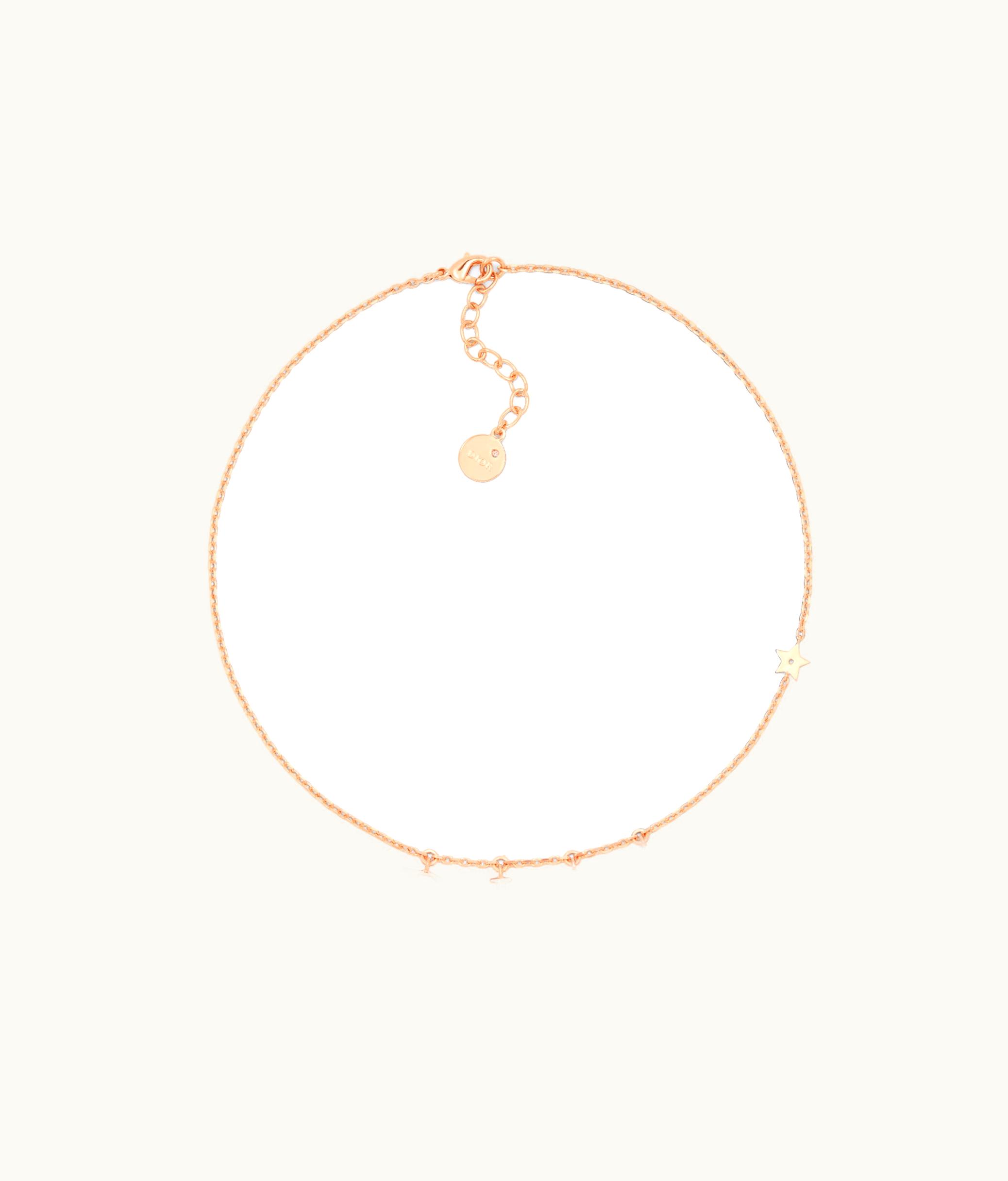 Dior Dior Dio(r)evolution Necklace - Pink-Finish Metal And White Crystals