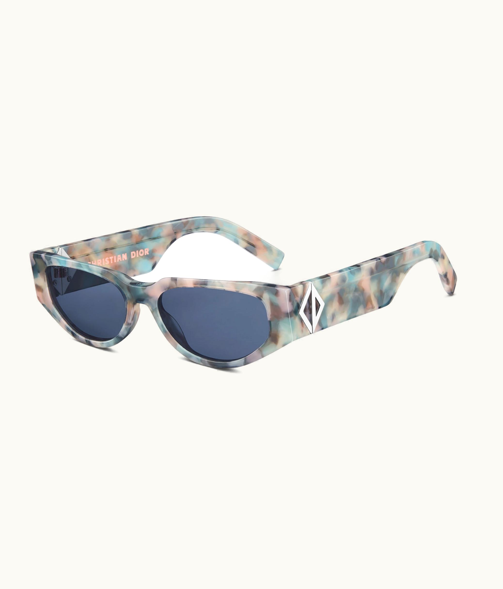 Dior Dior CD Diamond S7i - Pastel Marble-Effect Rectangular Sunglasses
