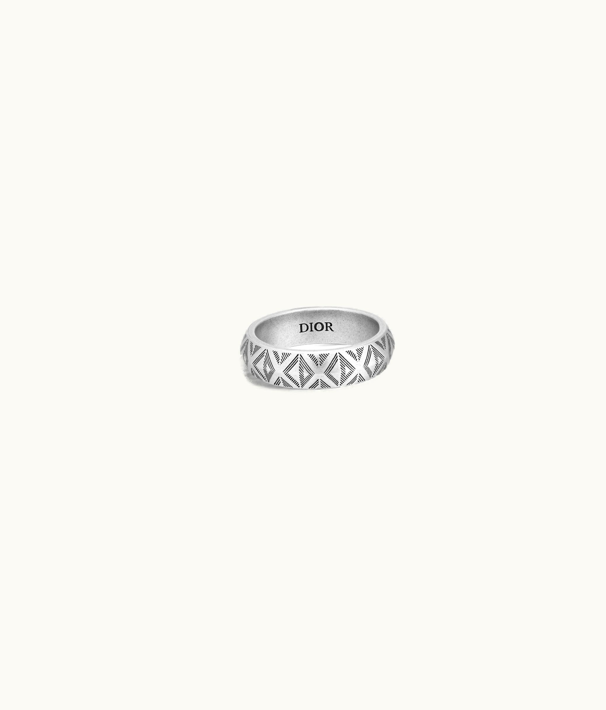 Dior Dior CD Diamond Ring - Antique-Finish Silver