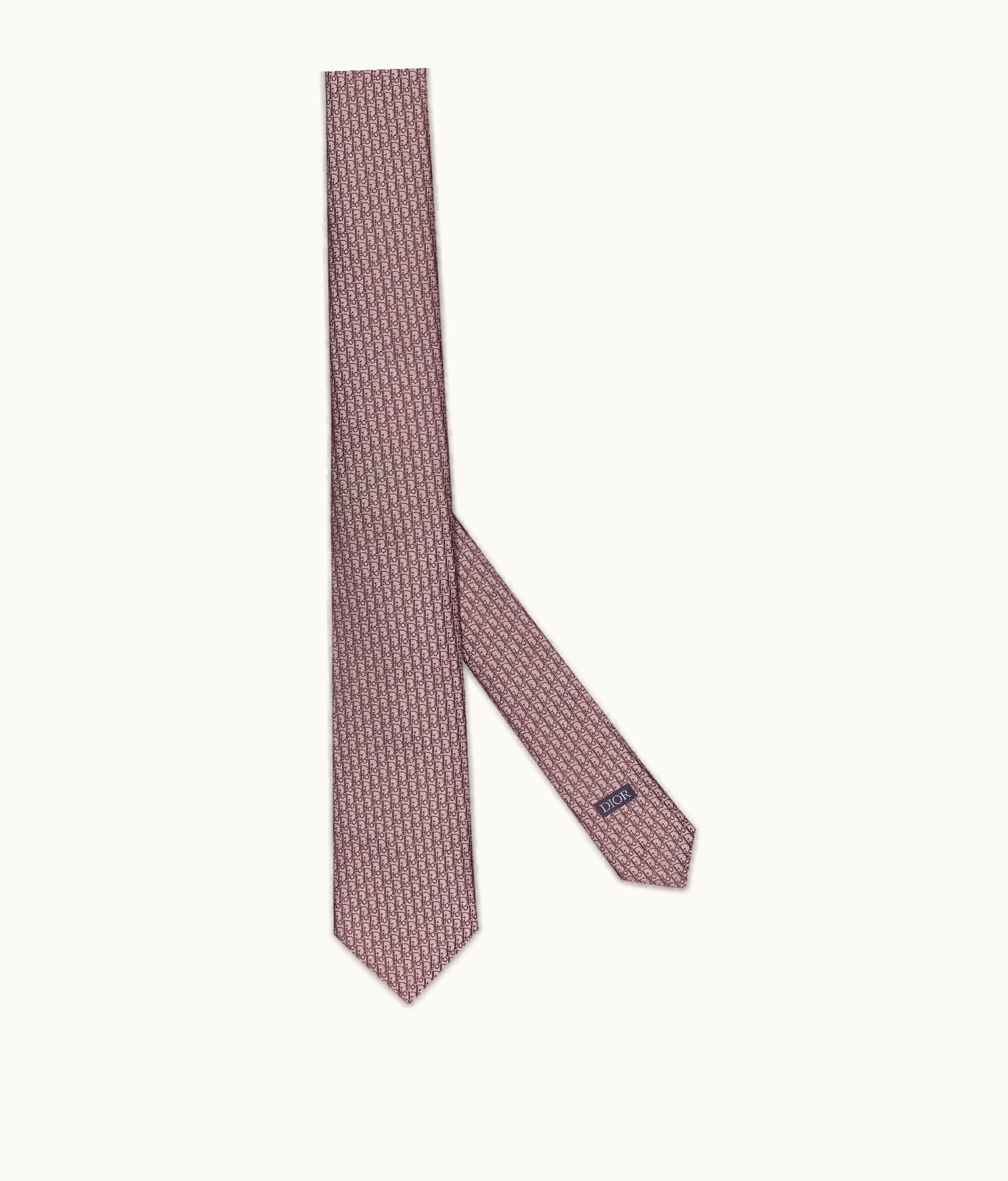Dior Dior Oblique Tie - Plum Silk