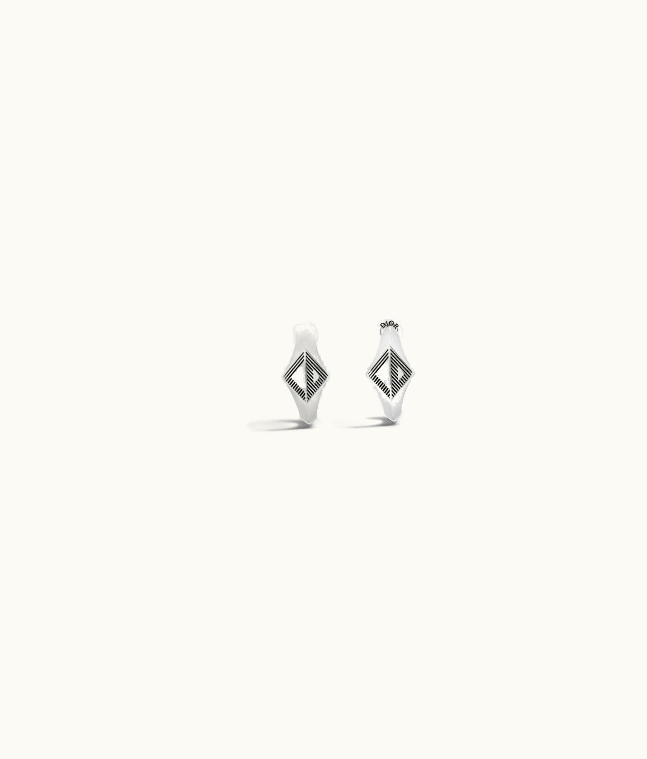 Dior Dior CD Diamond Earrings - Antique Silver-Finish Brass