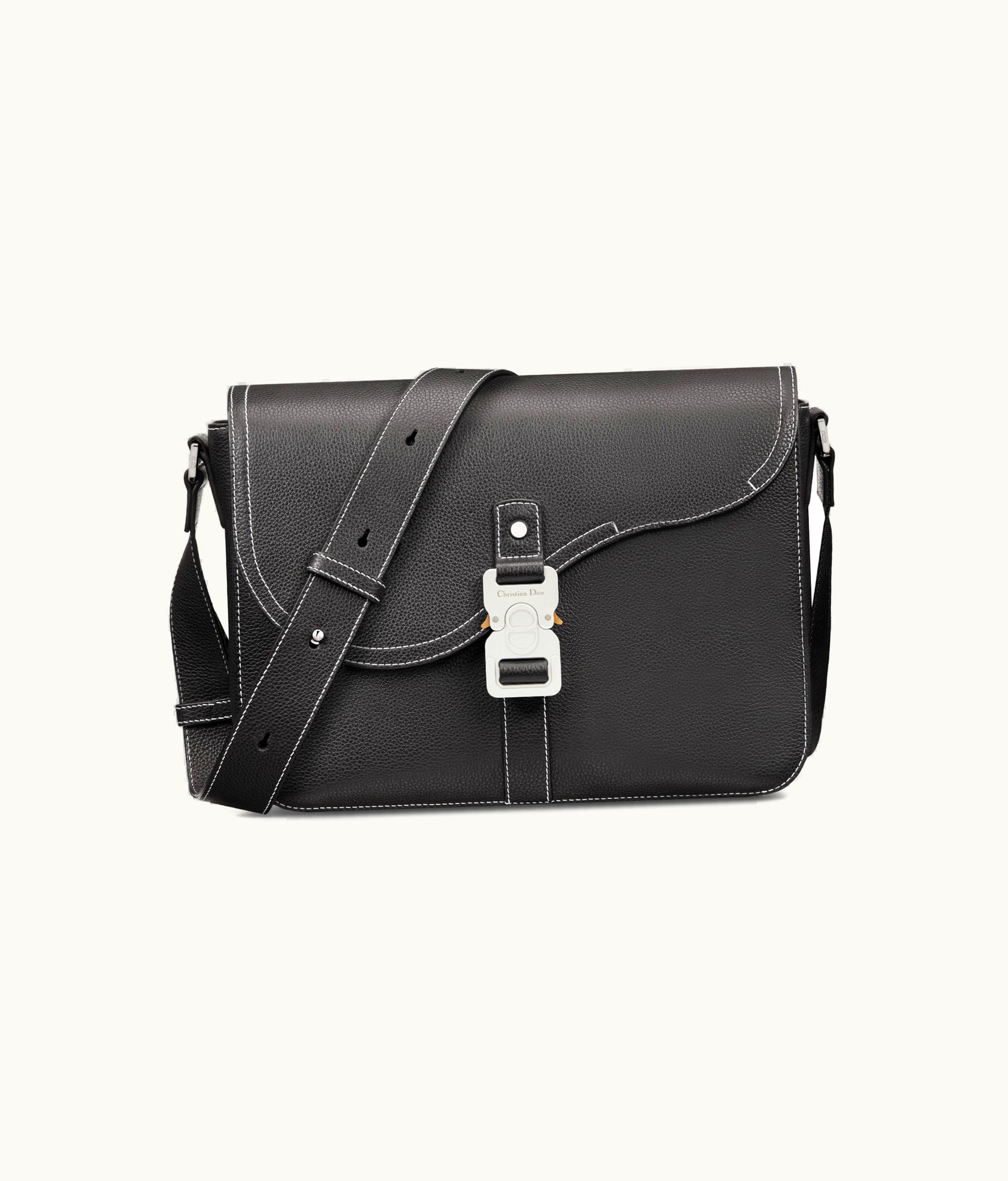 Dior Dior Saddle Messenger Bag - Black Grained Calfskin