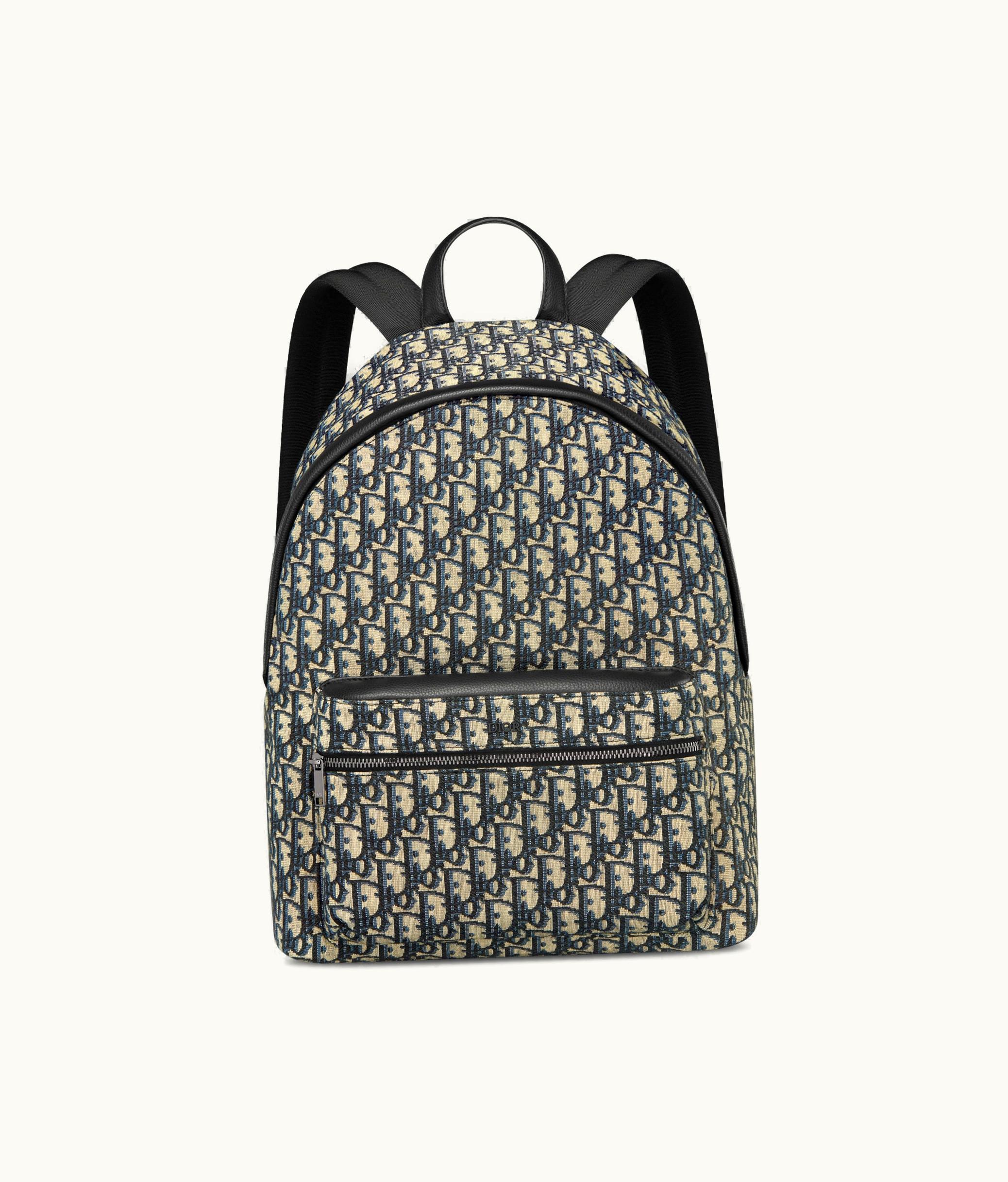 Dior Rider Backpack - Beige And Black Dior Oblique Jacquard
