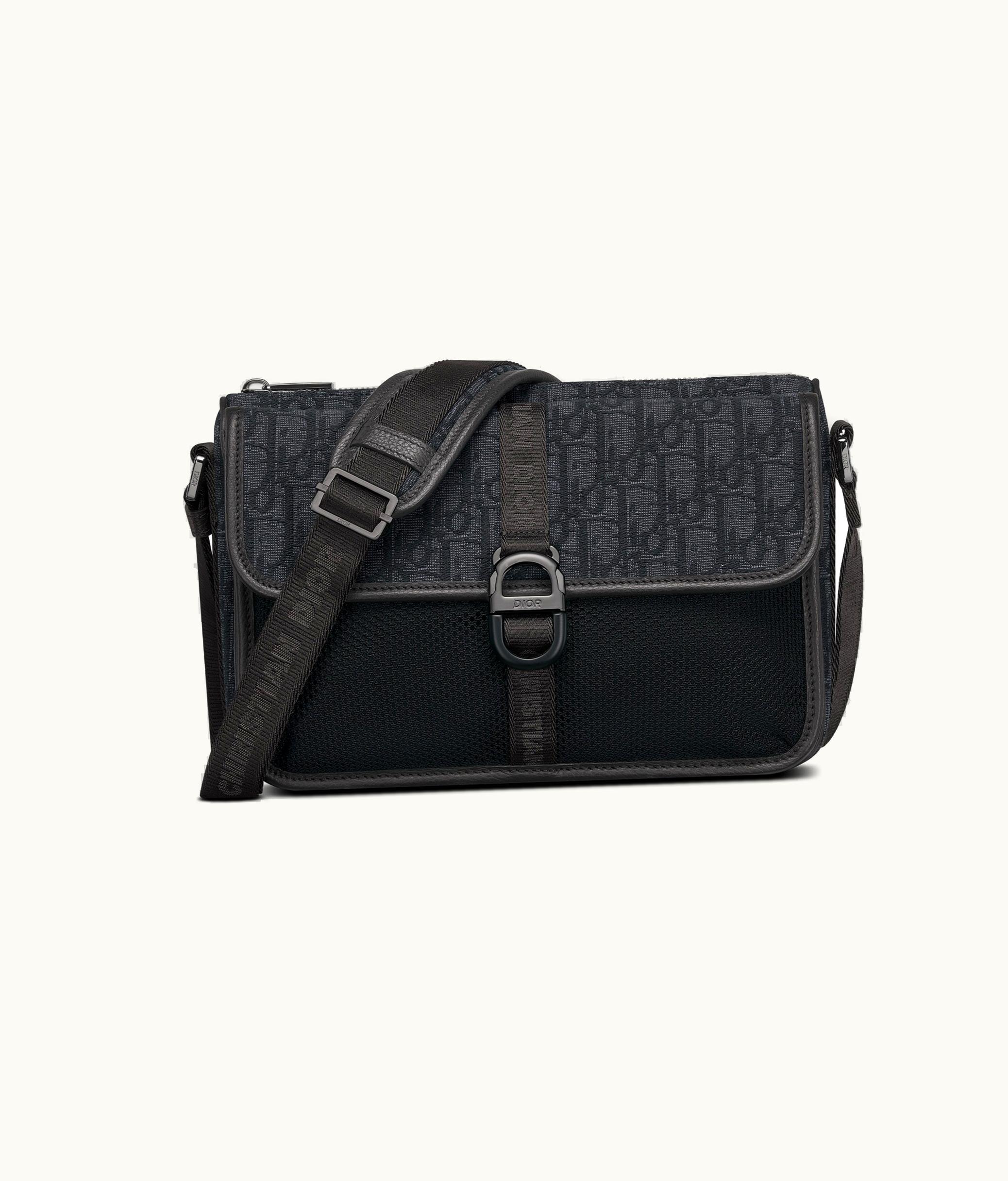 Dior Dior 8 Bag With Strap - Black Dior Oblique Jacquard