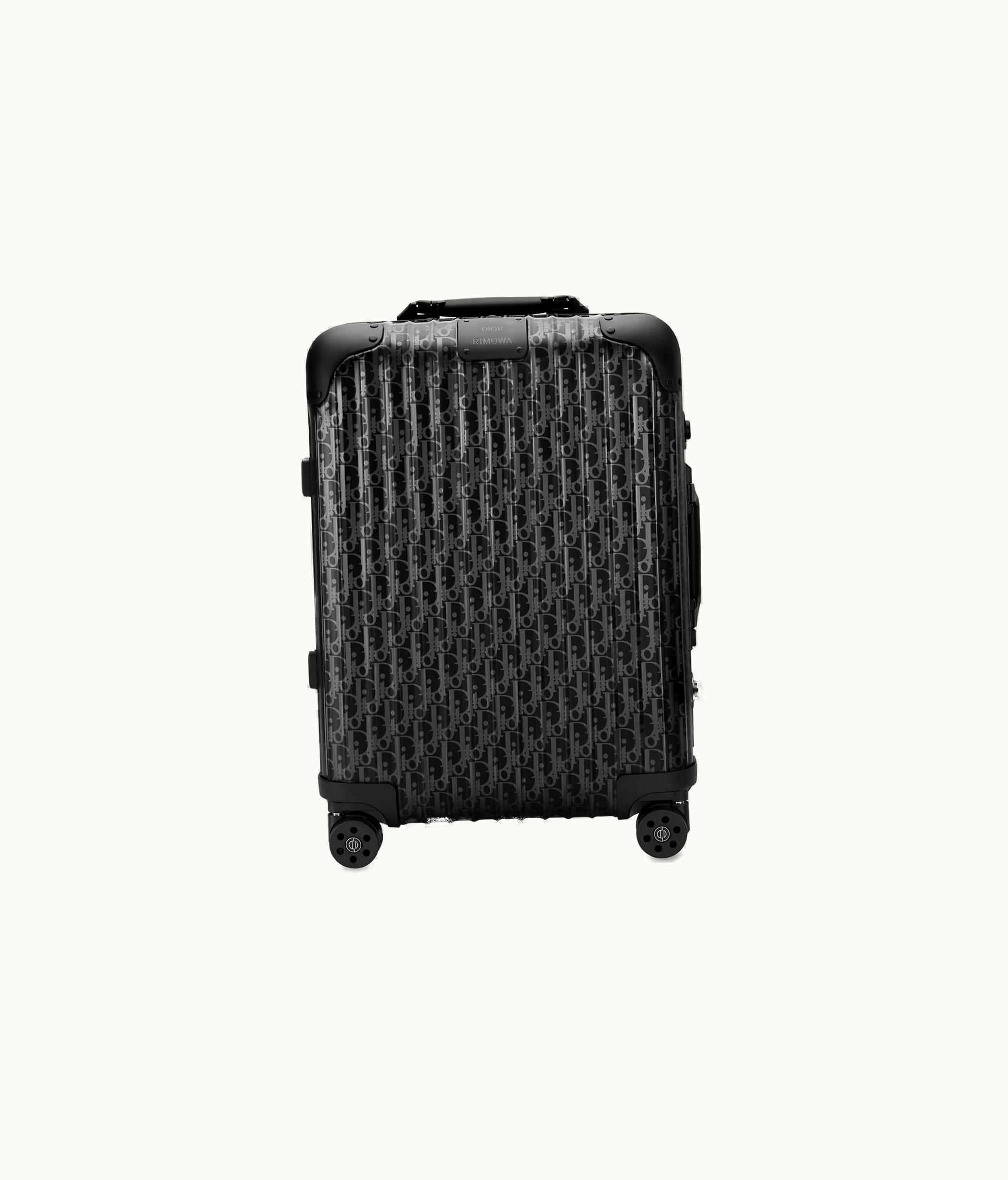 Dior Dior And Rimowa Carry-On Luggage - Black Dior Oblique Aluminum
