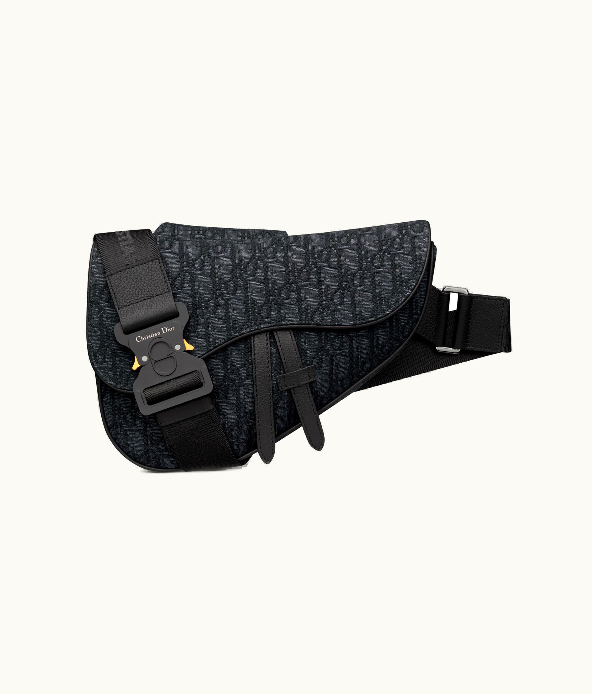 Dior Dior Saddle Bag Classic Black Grained Calfskin