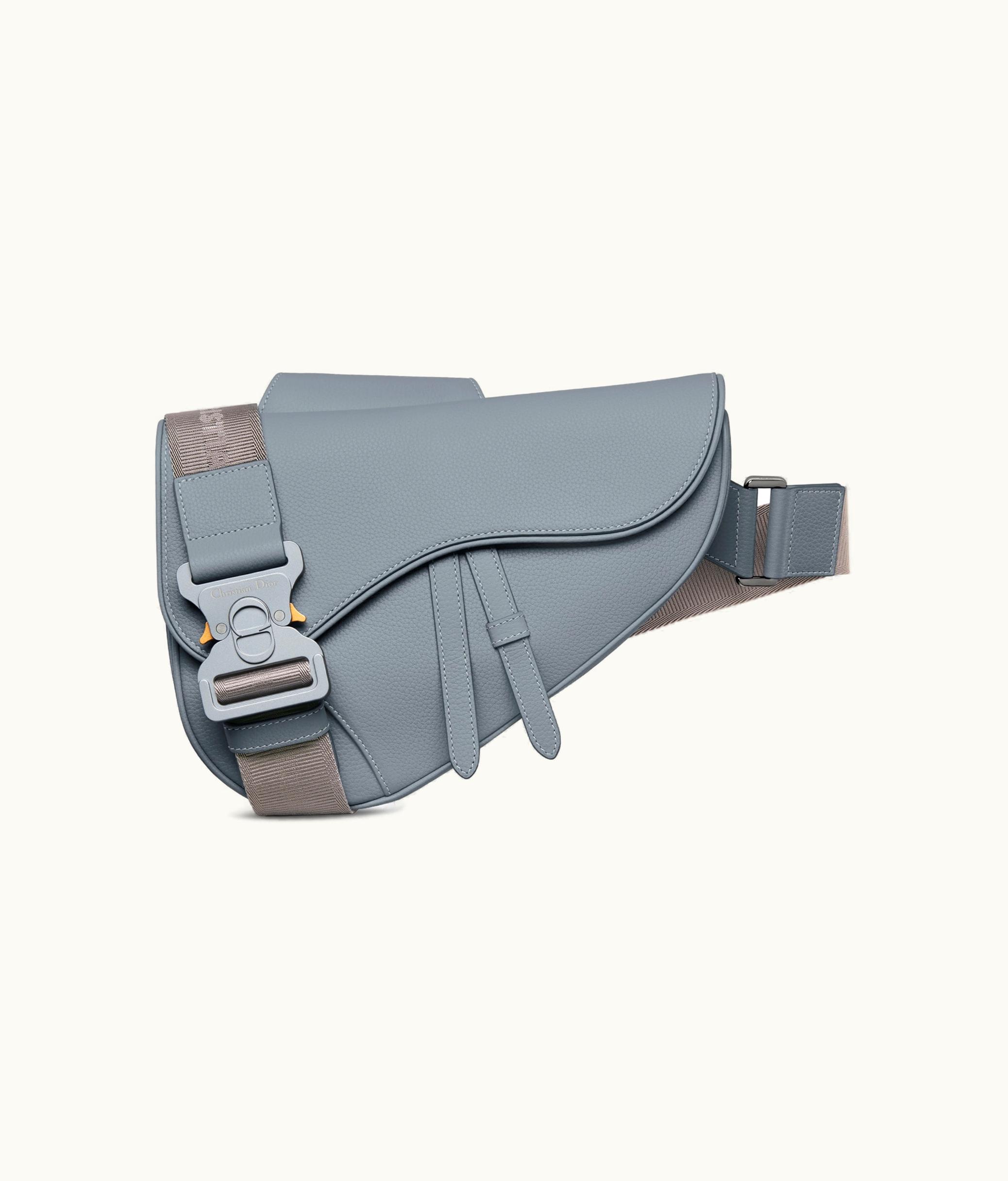 Dior Saddle Bag - Dior Gray Grained Calfskin