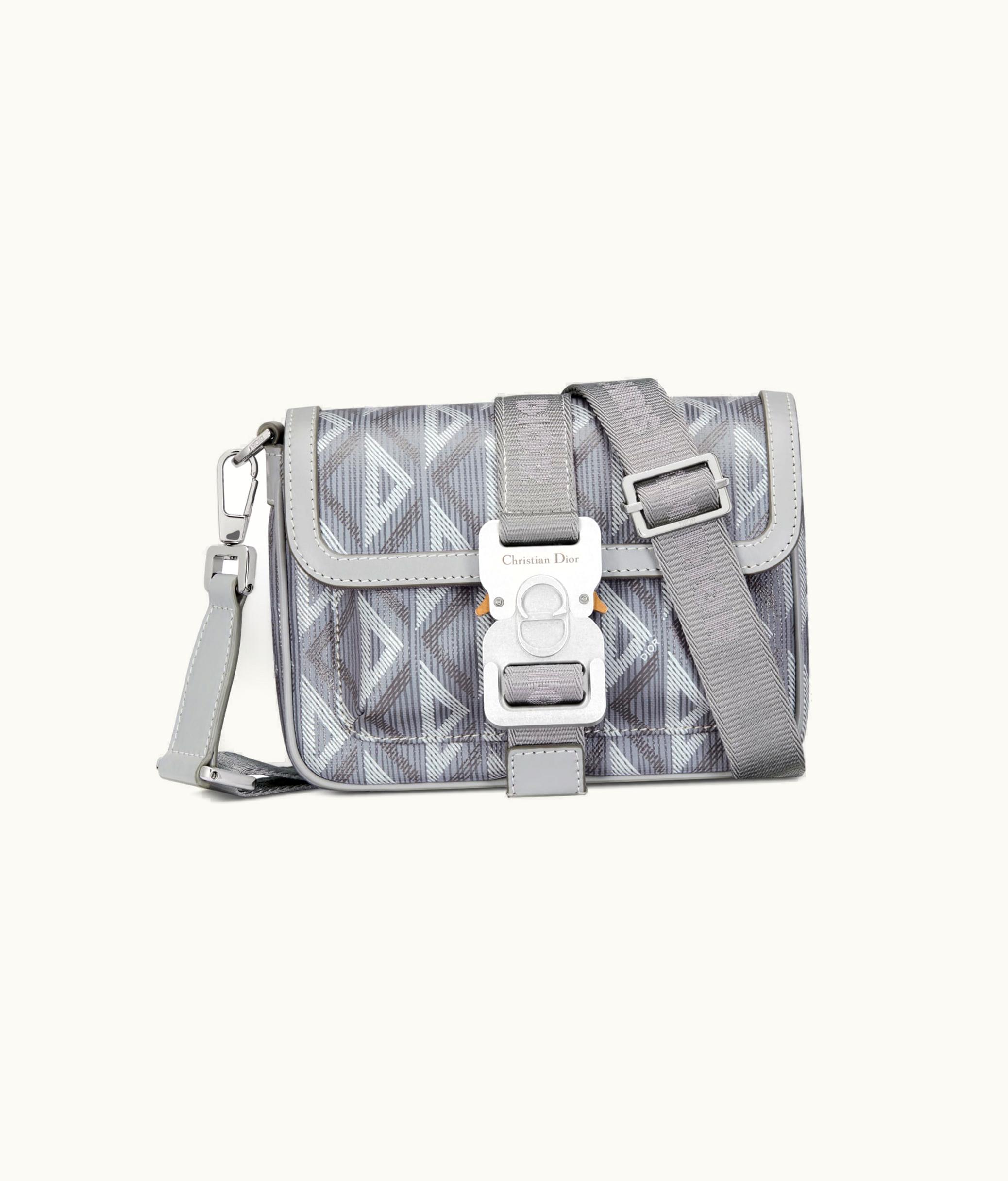 Dior Mini Sac Dior Hit The Road Toile CD Diamond Gris Dior