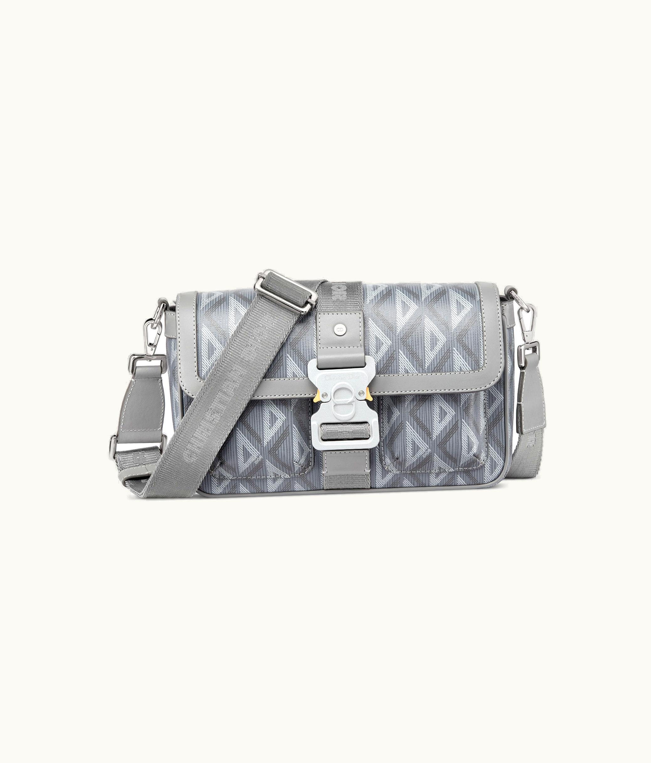 Dior Dior Hit The Road Bag With Strap - Dior Gray CD Diamond Canvas