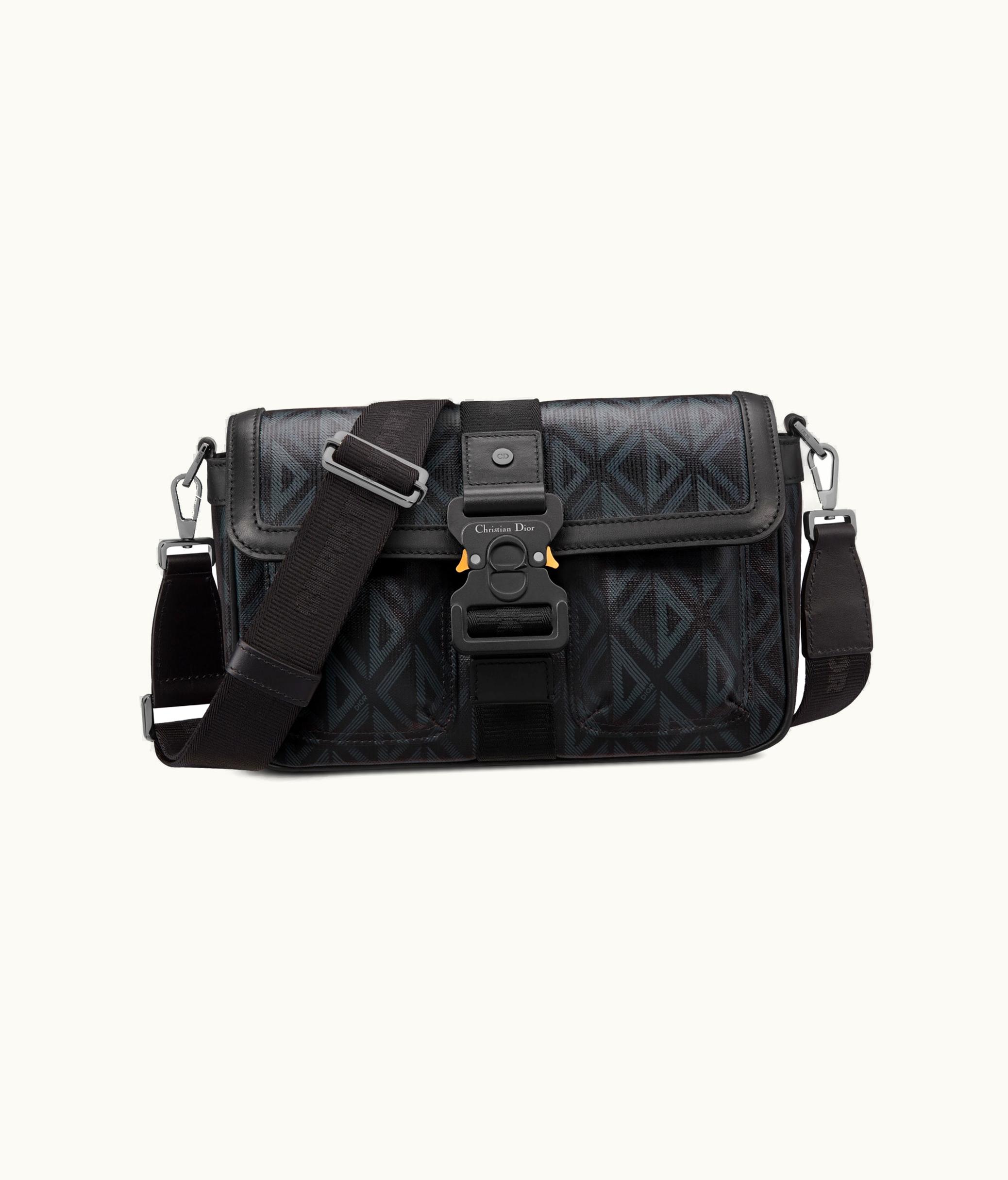 Dior Dior Hit The Road Bag With Strap - Black CD Diamond Canvas