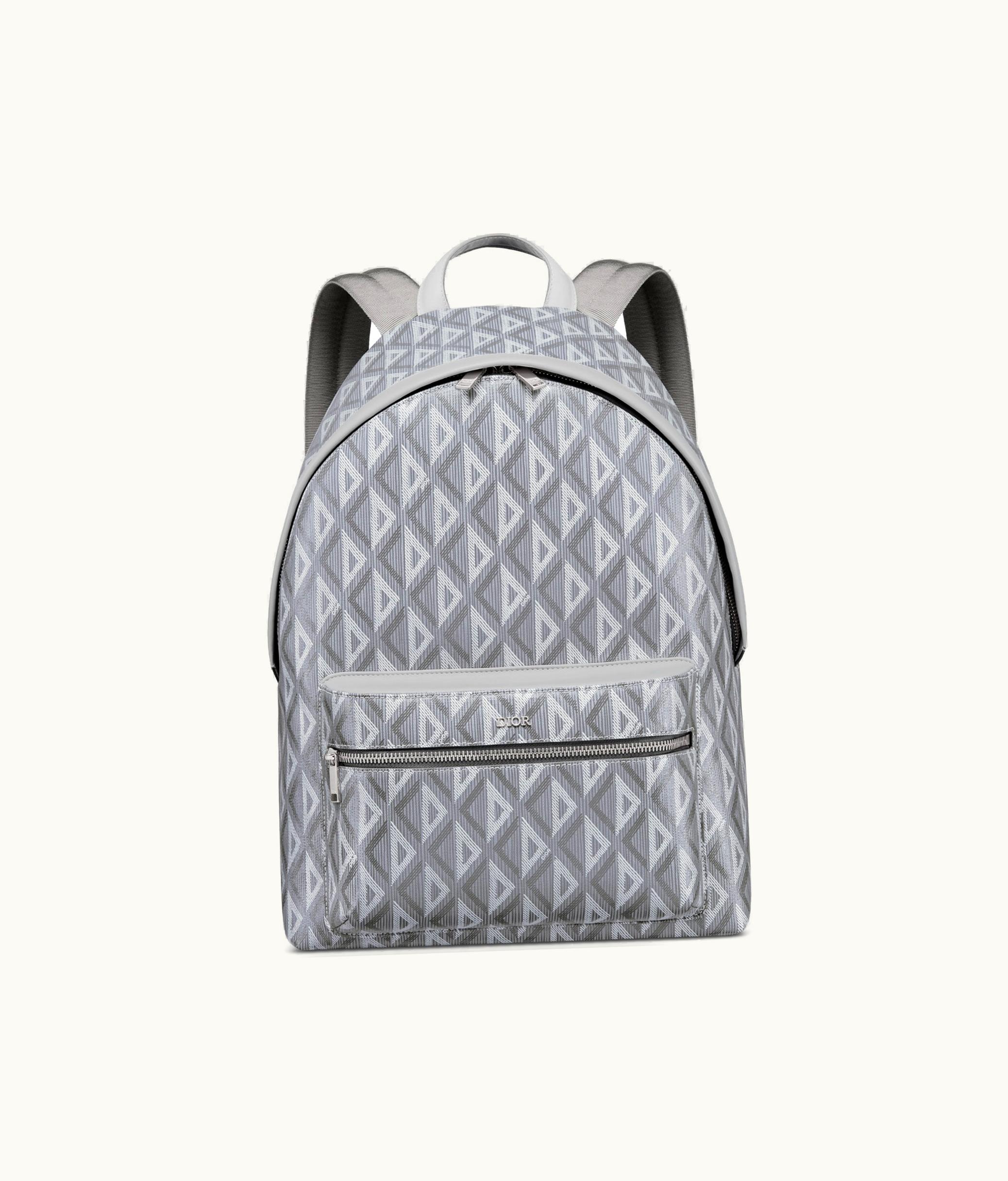 Dior Rider Backpack - Dior Gray CD Diamond Canvas And Smooth Calfskin
