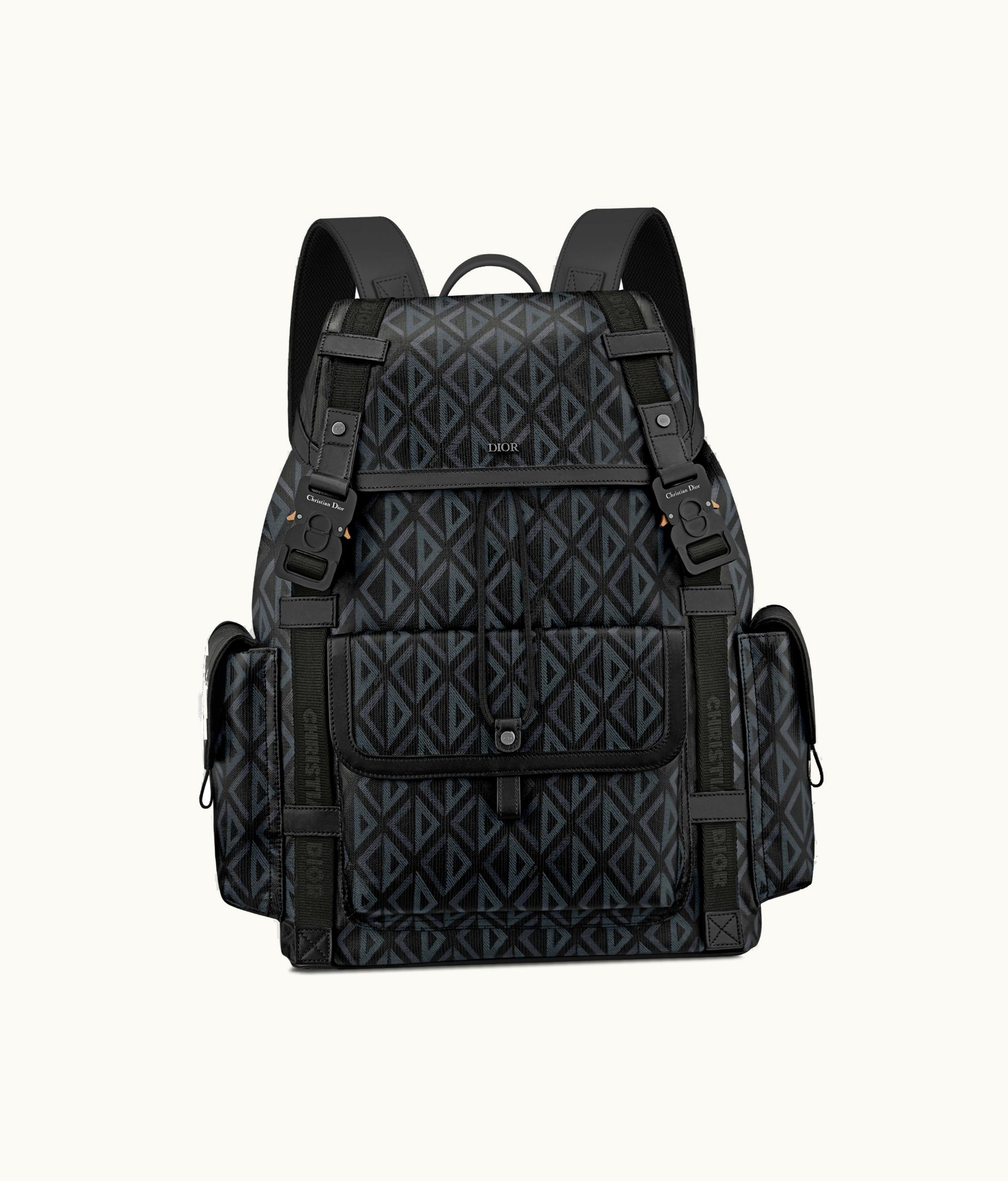 Dior Large Dior Hit The Road Backpack - Black CD Diamond Canvas