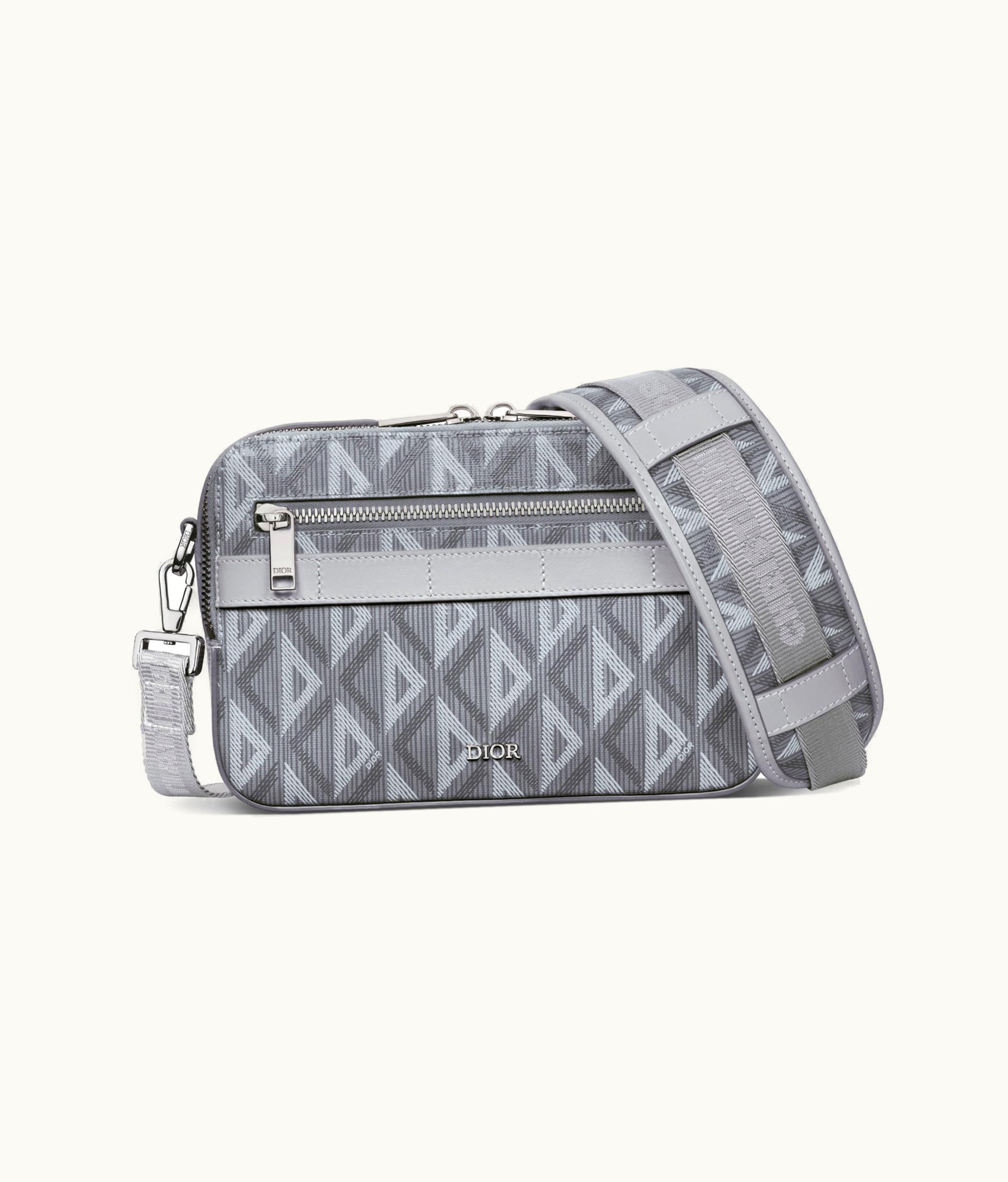 Dior Safari Bag With Strap - Dior Gray CD Diamond Canvas