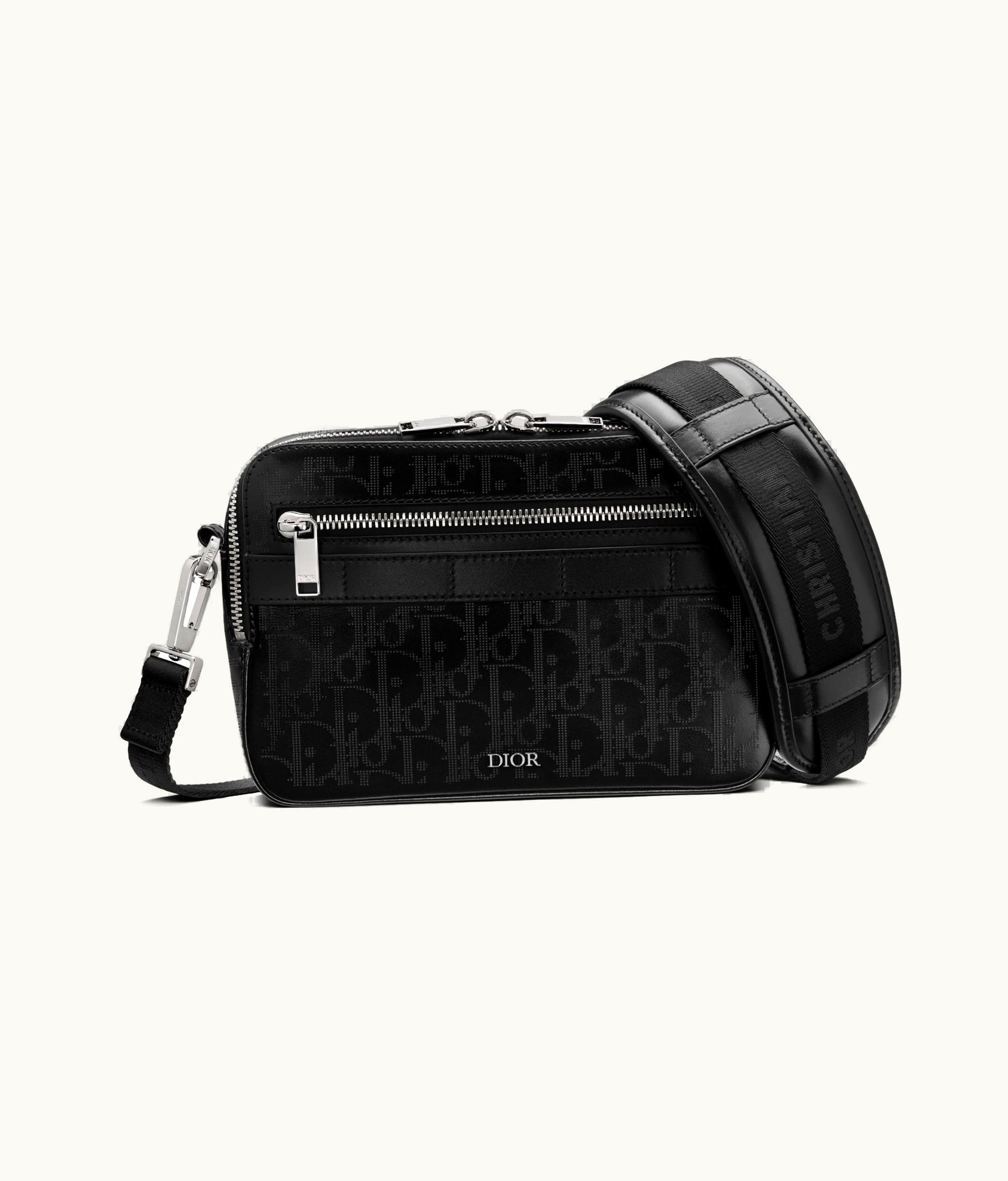 Dior Safari Messenger Bag - Black Dior Oblique Galaxy Leather