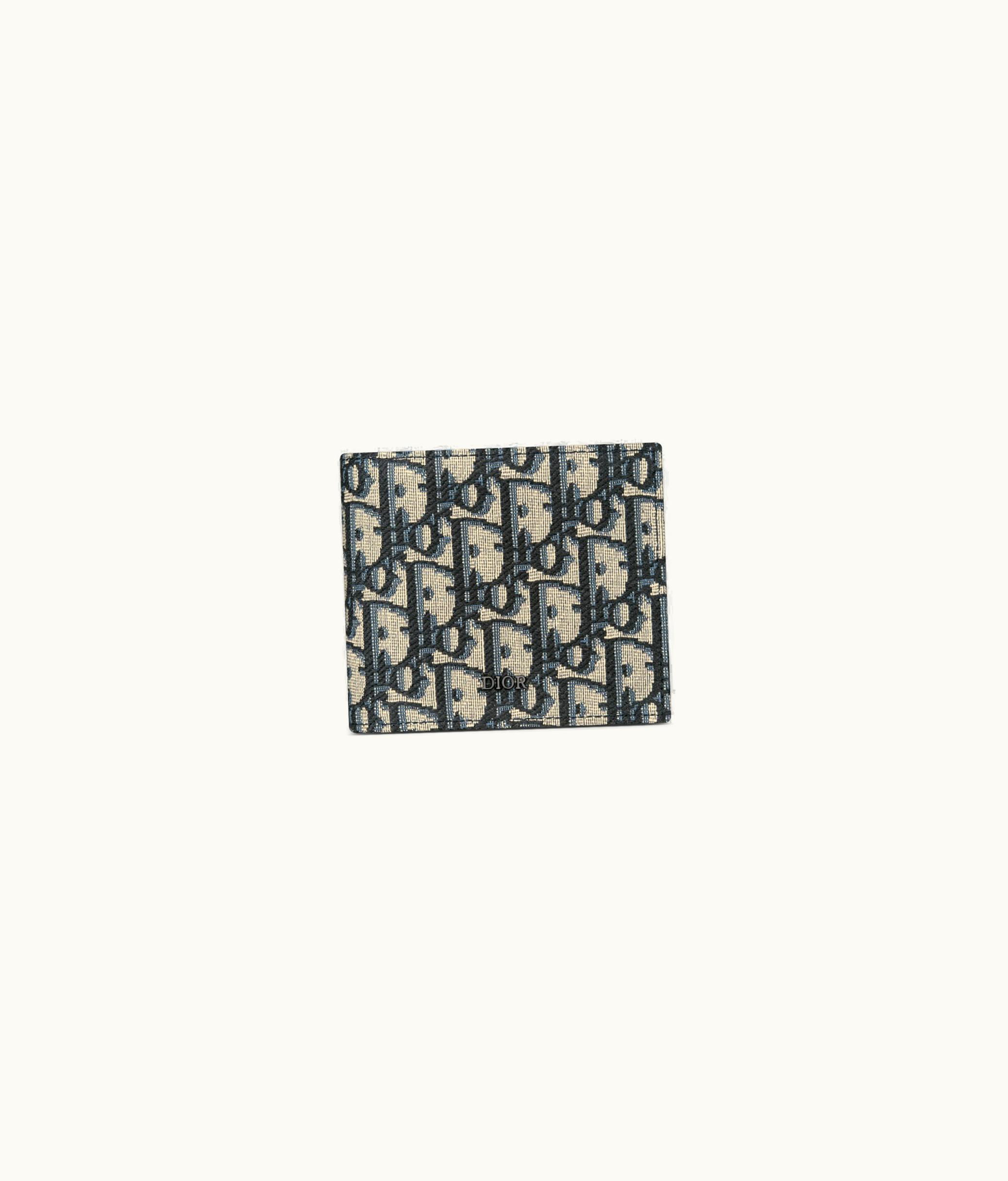 Dior Dior Compact Wallet Model X Bi-Fold Wallet Beige And Black