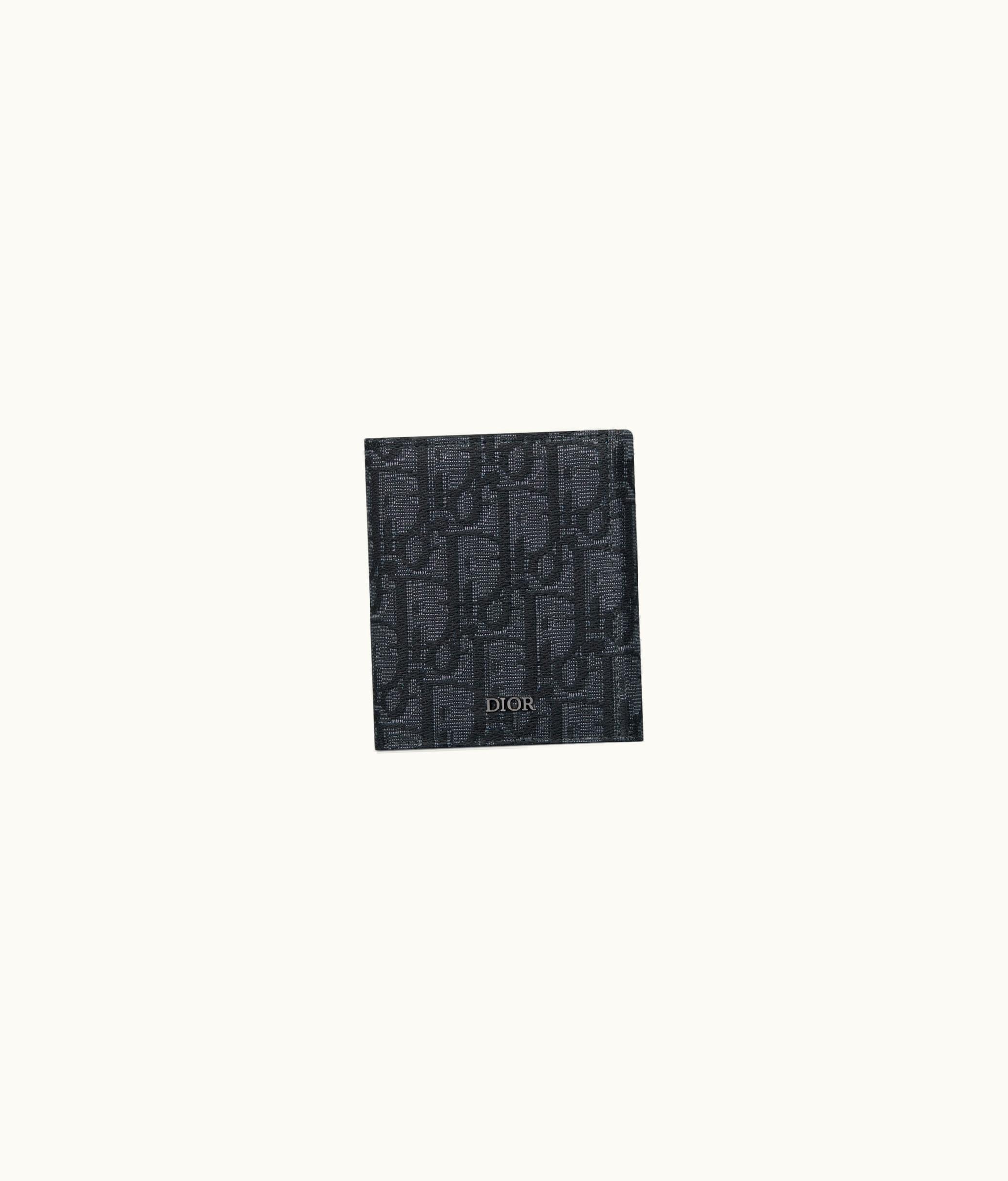 Dior Trifold Wallet - Black Dior Oblique Jacquard