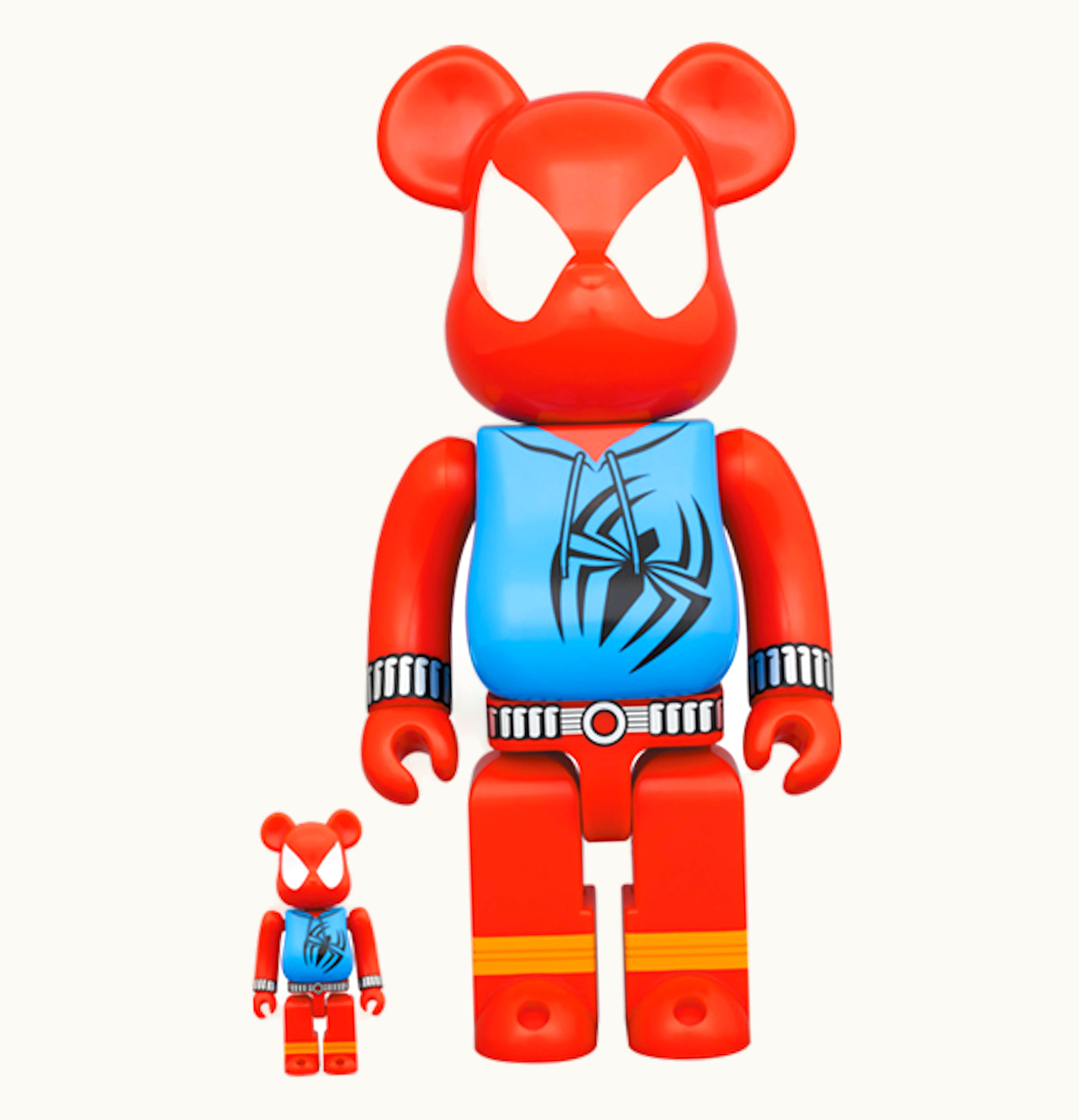 Bearbrick Bearbrick x Marvel Spider Man Scarlet Spider 100 400 Set