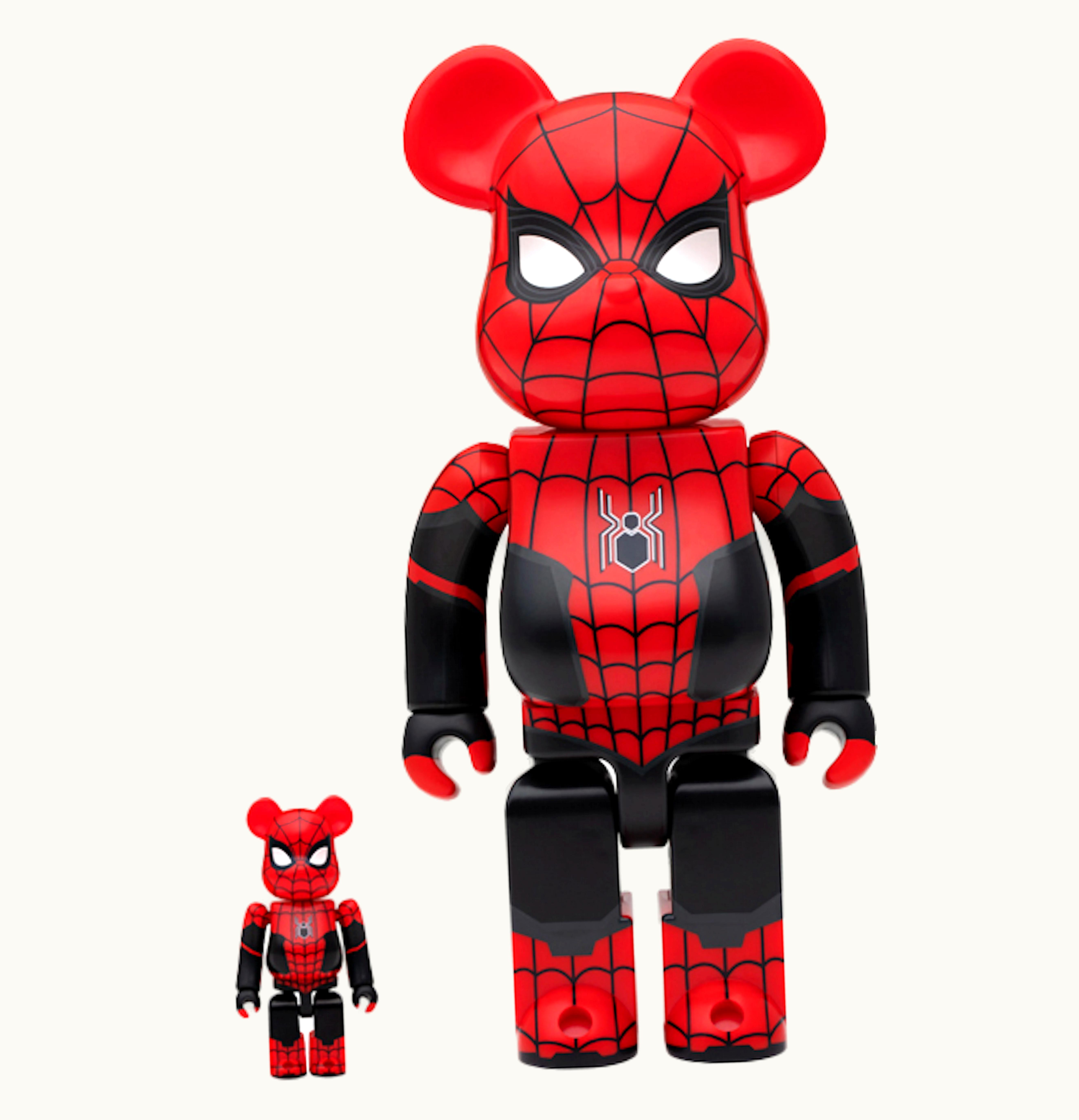 Bearbrick Bearbrick x Marvel Spider Man No Way Home Spider Man Upgraded Suit 100 400 Set