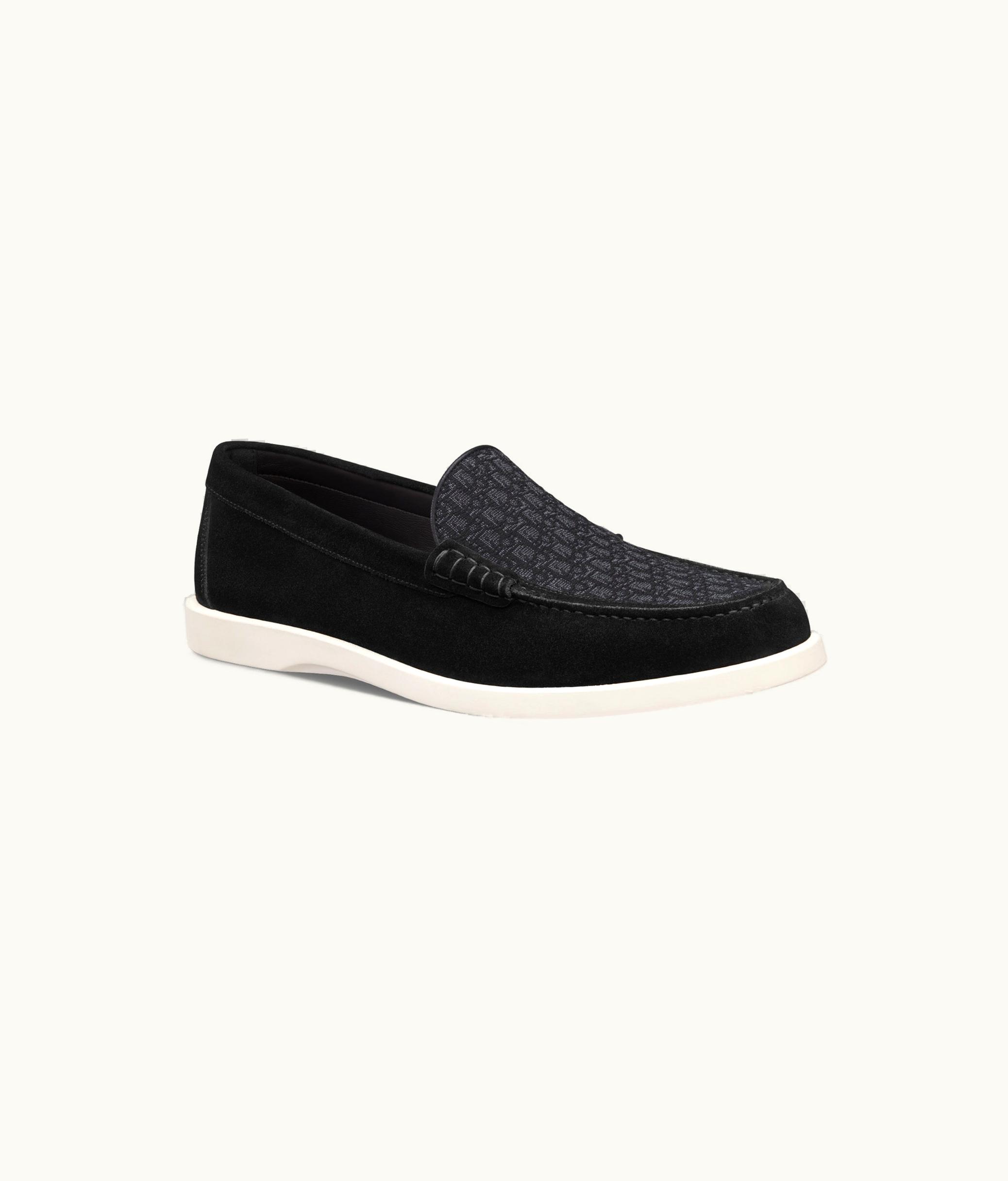 Dior Dior Granville Loafer - Black Suede And Dior Oblique Jacquard