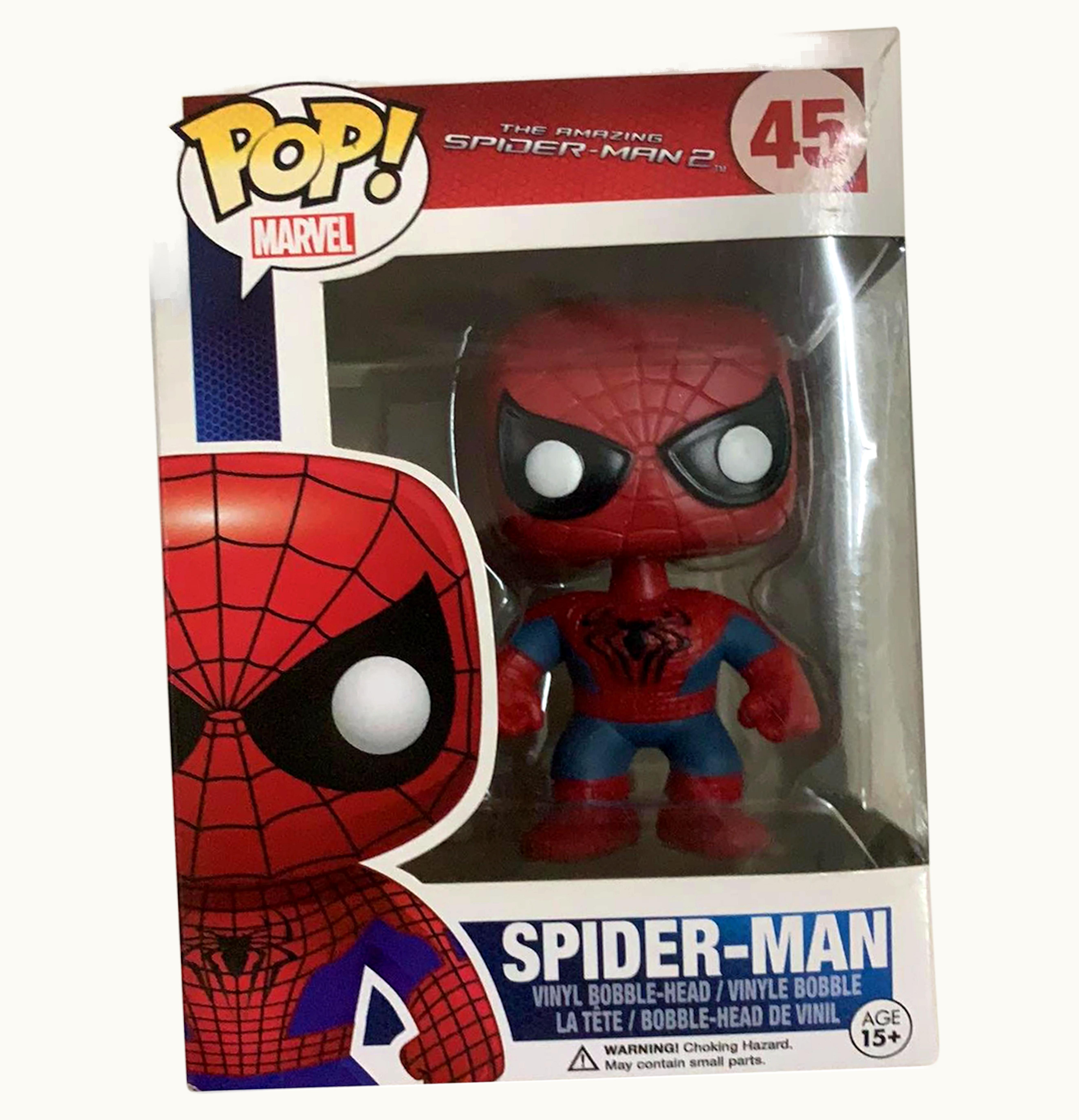 Funko Funko Pop Marvel The Amazing Spider Man 2 Spider Man Bobble Head Figure 45