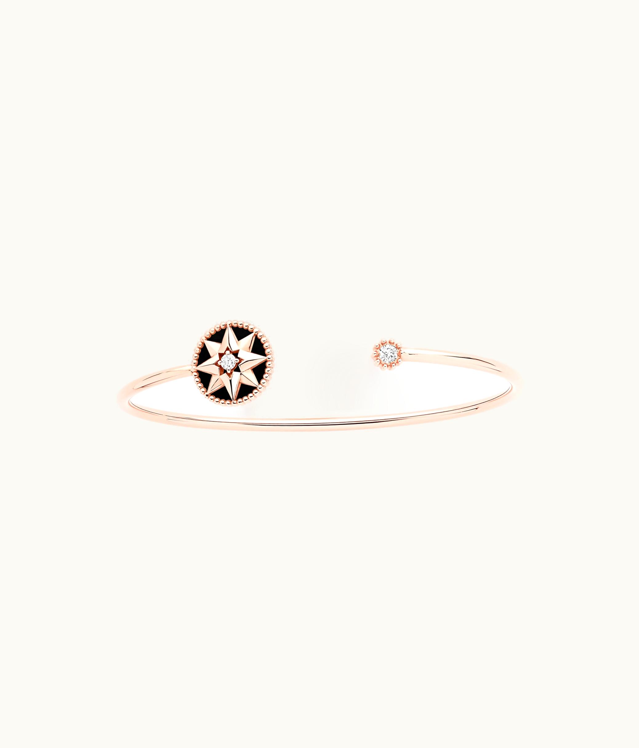 Dior Rose Des Vents Bracelet - Pink Gold, Diamonds And Onyx