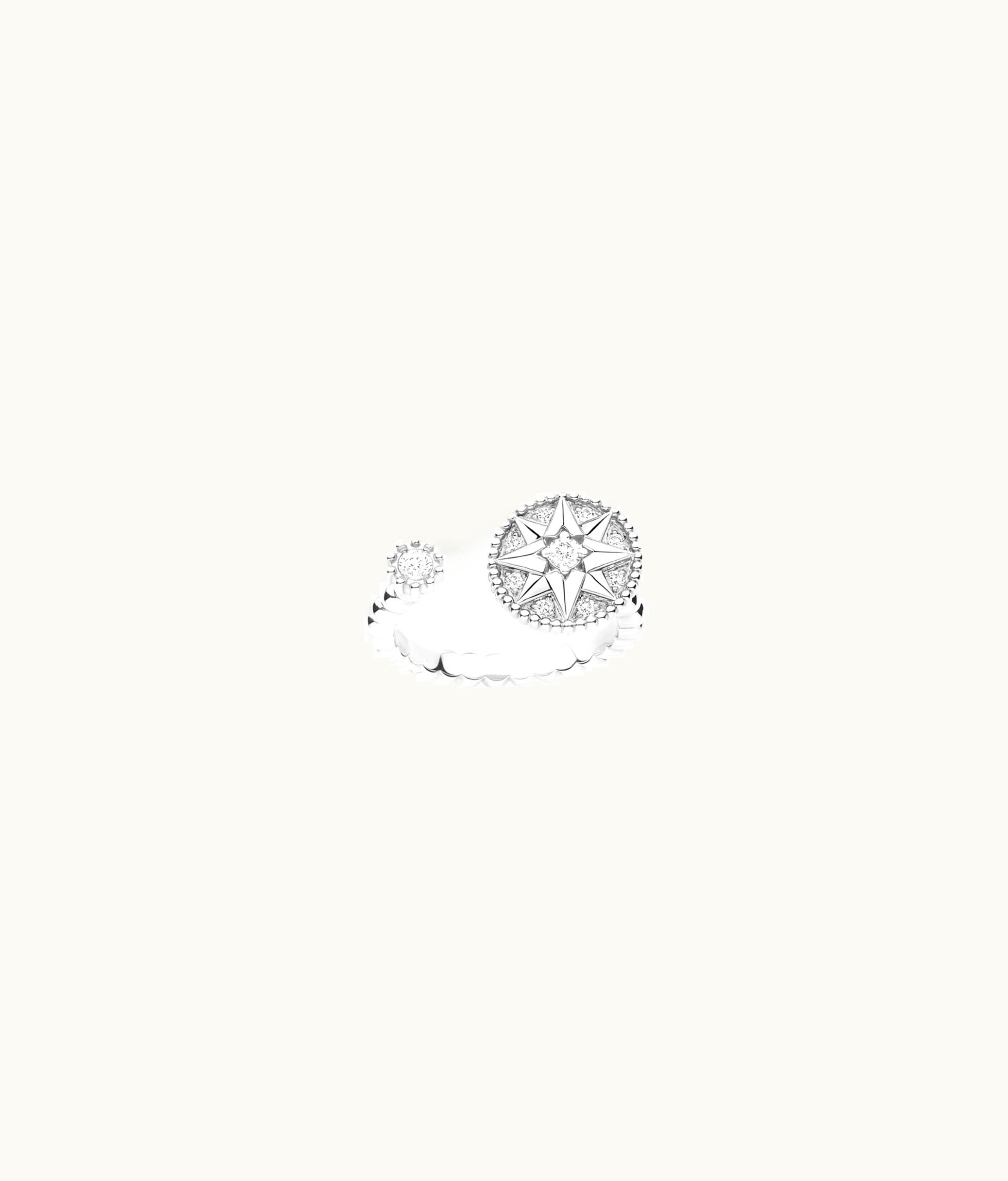 Dior Rose Des Vents Ring - White Gold And Diamonds