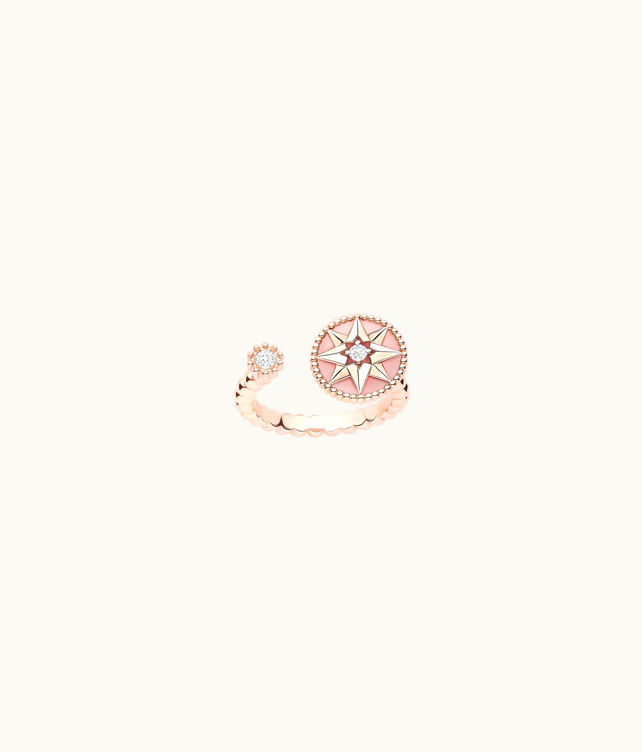 Dior Rose Des Vents Ring - Pink Gold, Diamonds And Pink Opal