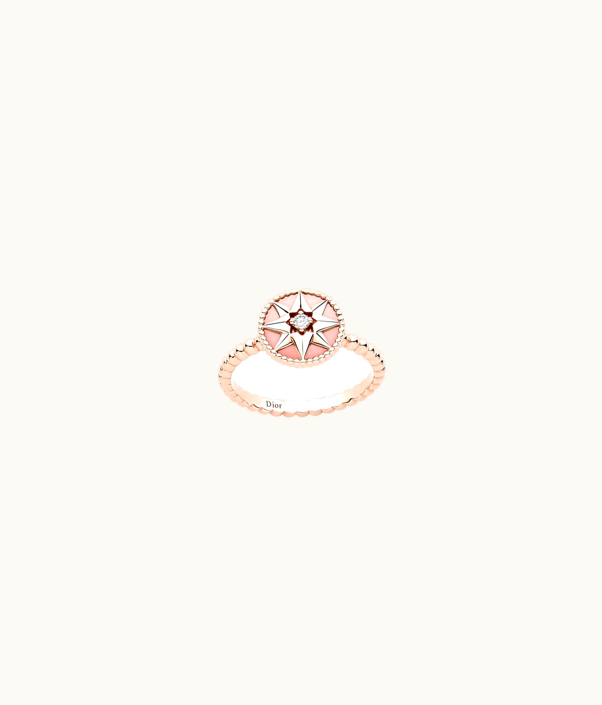 Dior Rose Des Vents Ring - Pink Gold, Diamond And Pink Opal