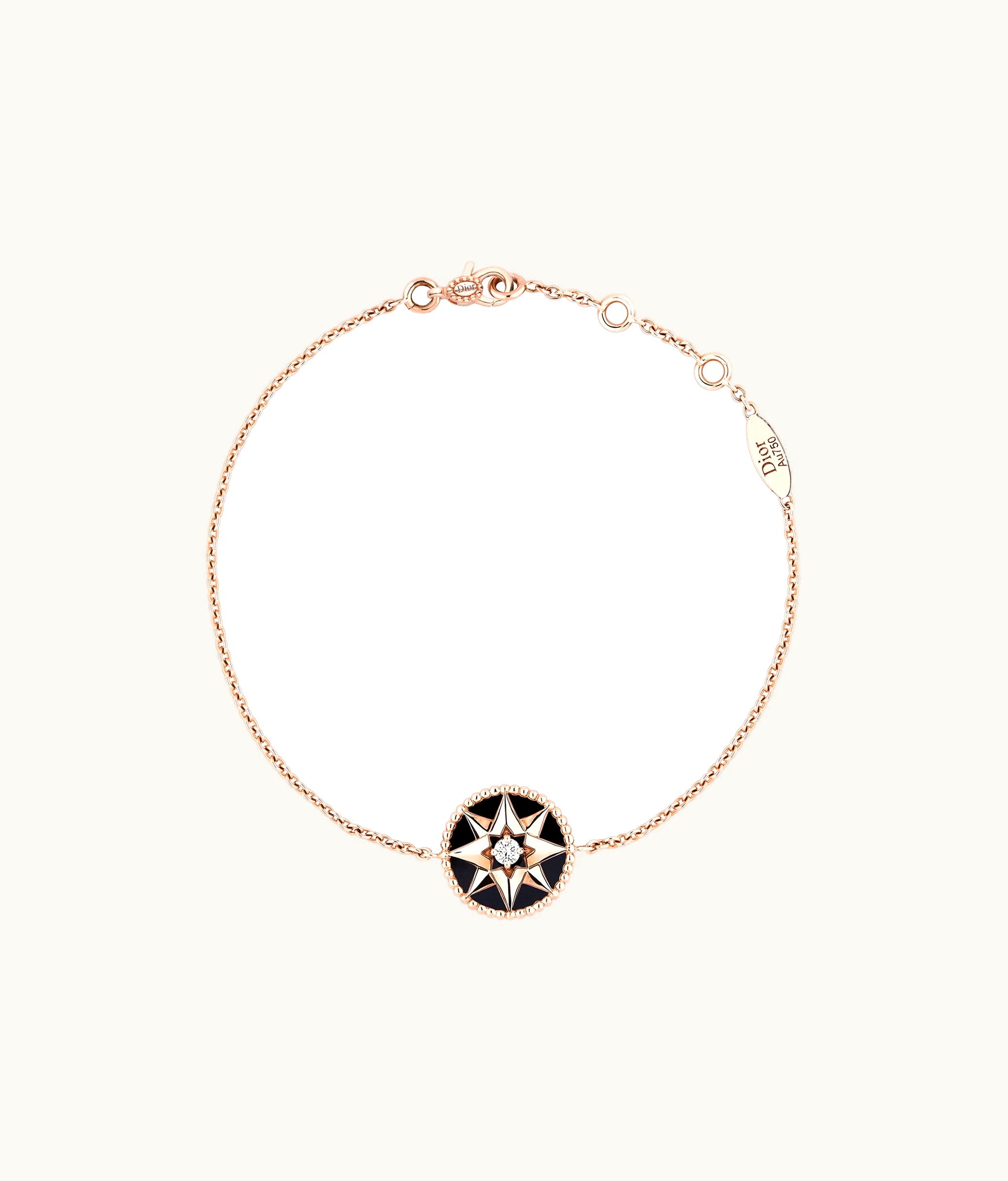Dior Rose Des Vents Bracelet - Rose Gold, Diamond And Onyx